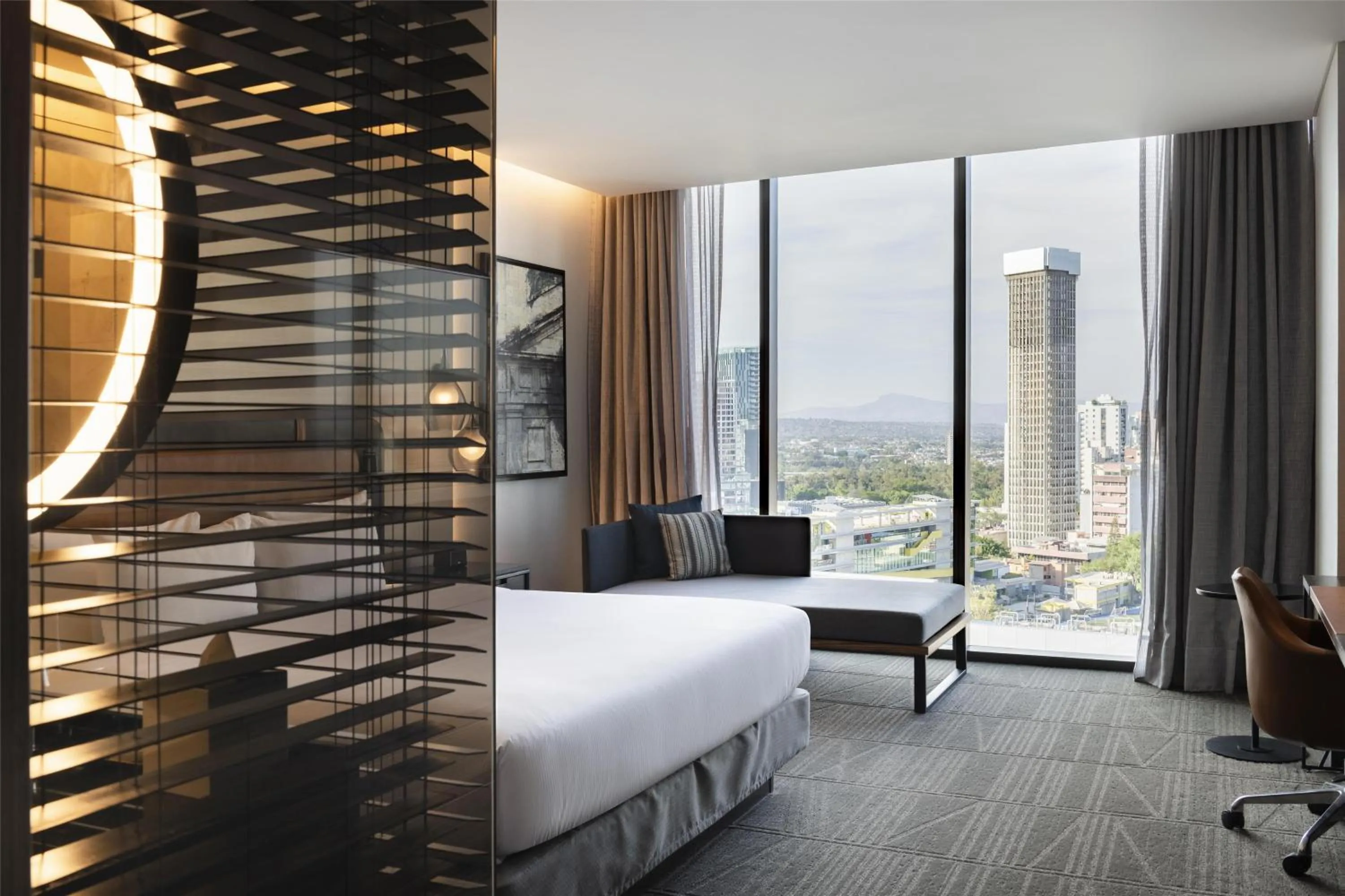 Bed in Hilton Guadalajara Midtown