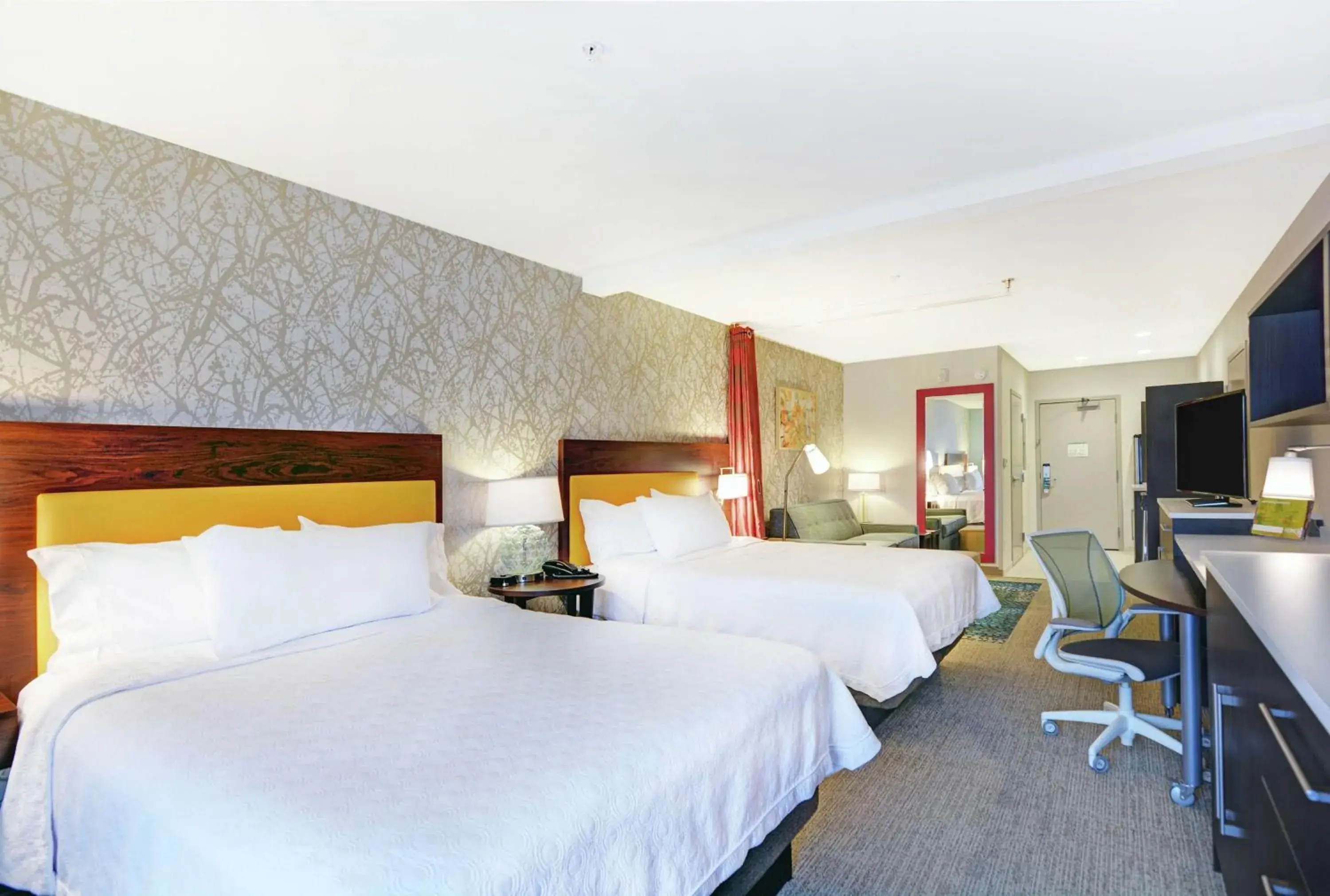 Queen Studio with Two Queen Beds - Non-Smoking in Home2 Suites By Hilton Raleigh Durham Airport RTP Queen Studio with Two Queen Beds - Non-Smoking in Home2 Suites By Hilton Raleigh Durham Airport RTP