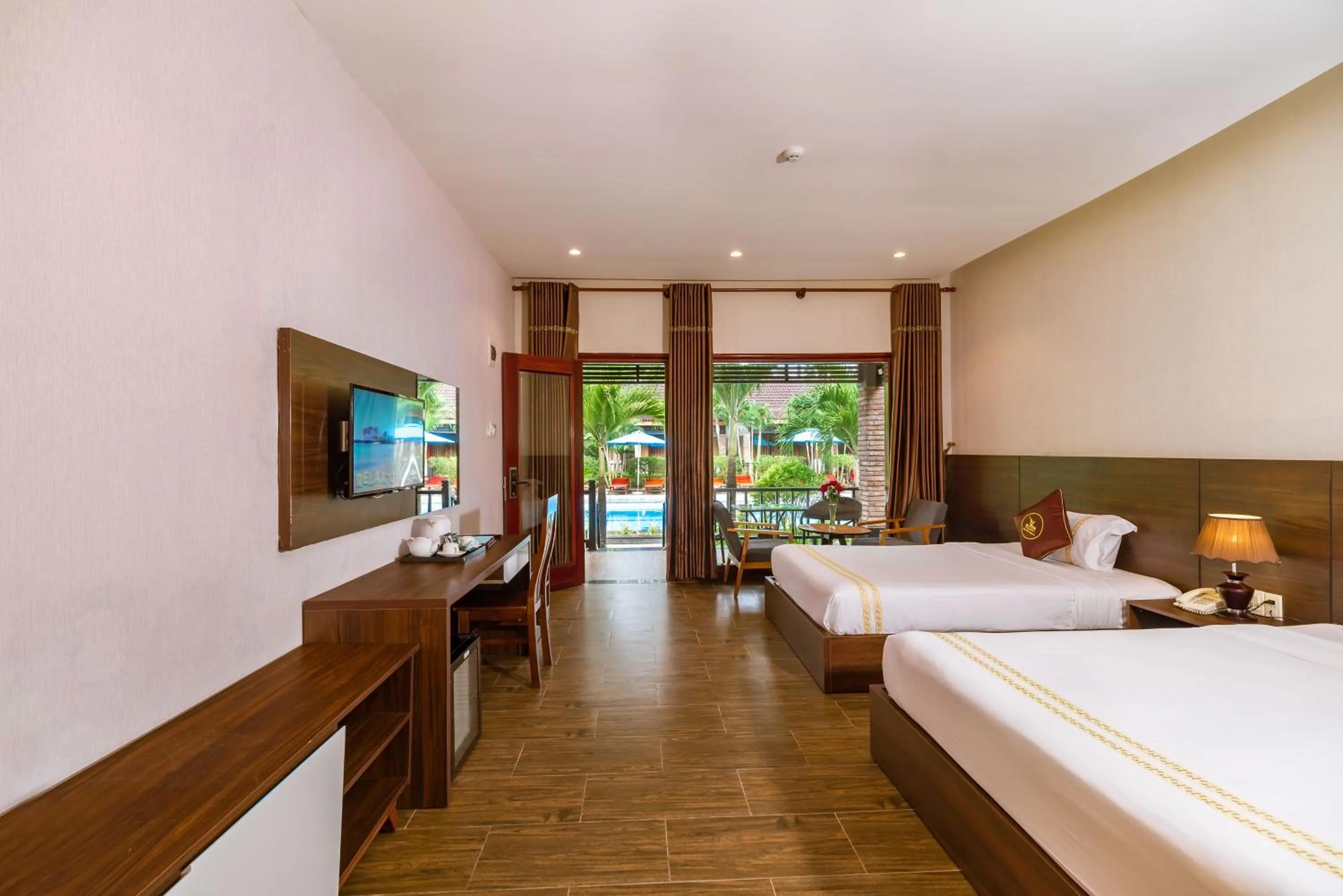 View (from property/room), Bed in Qualia Resort Phu Quoc