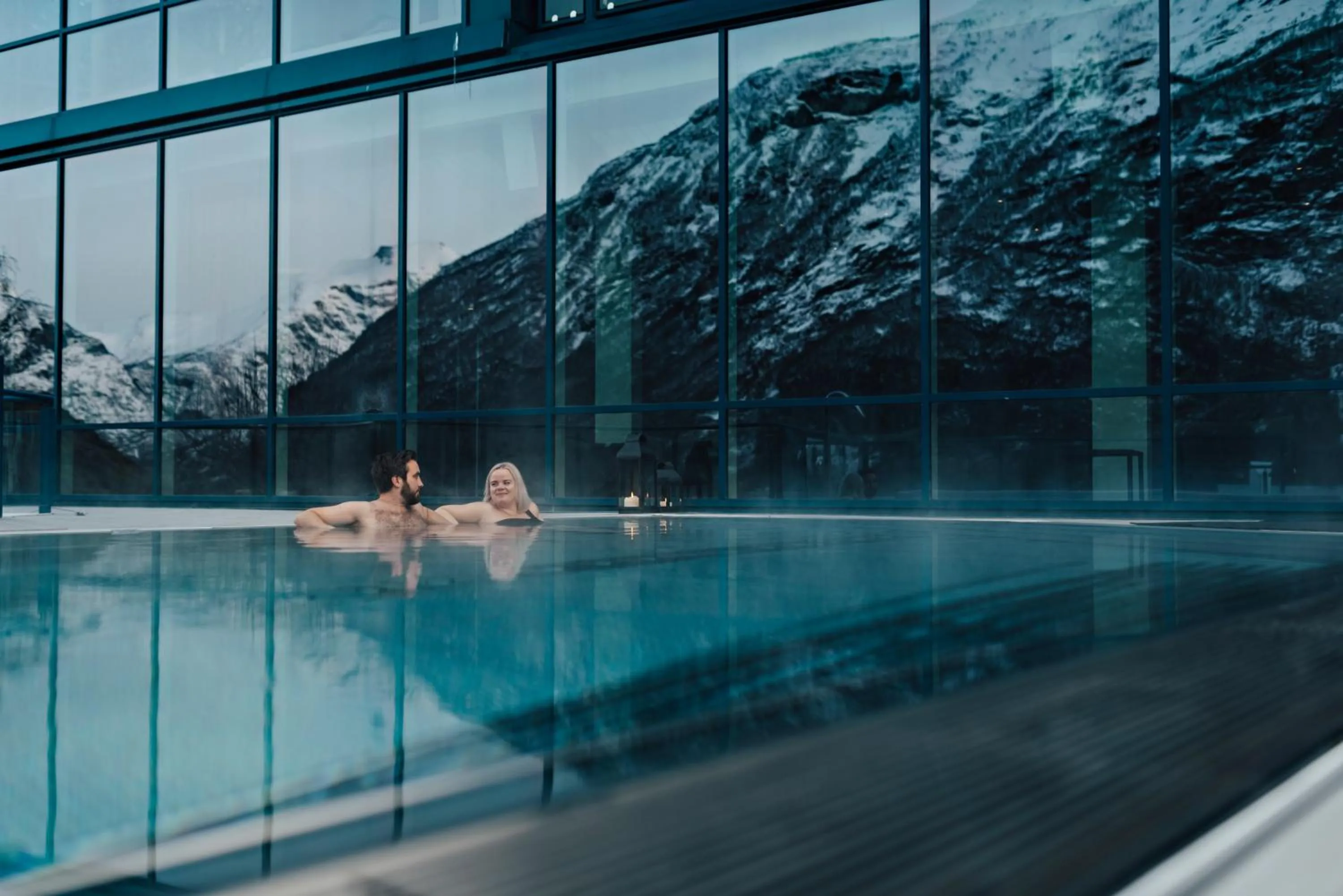 Swimming pool in Hotel Union Geiranger Bad & Spa