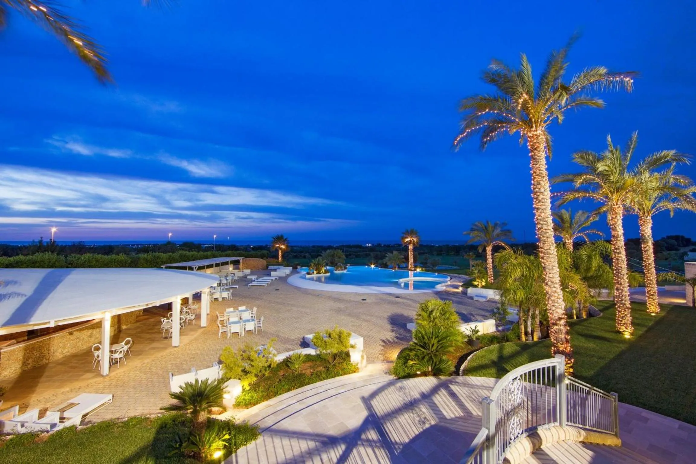 Pool view in Relais Masseria Caselli