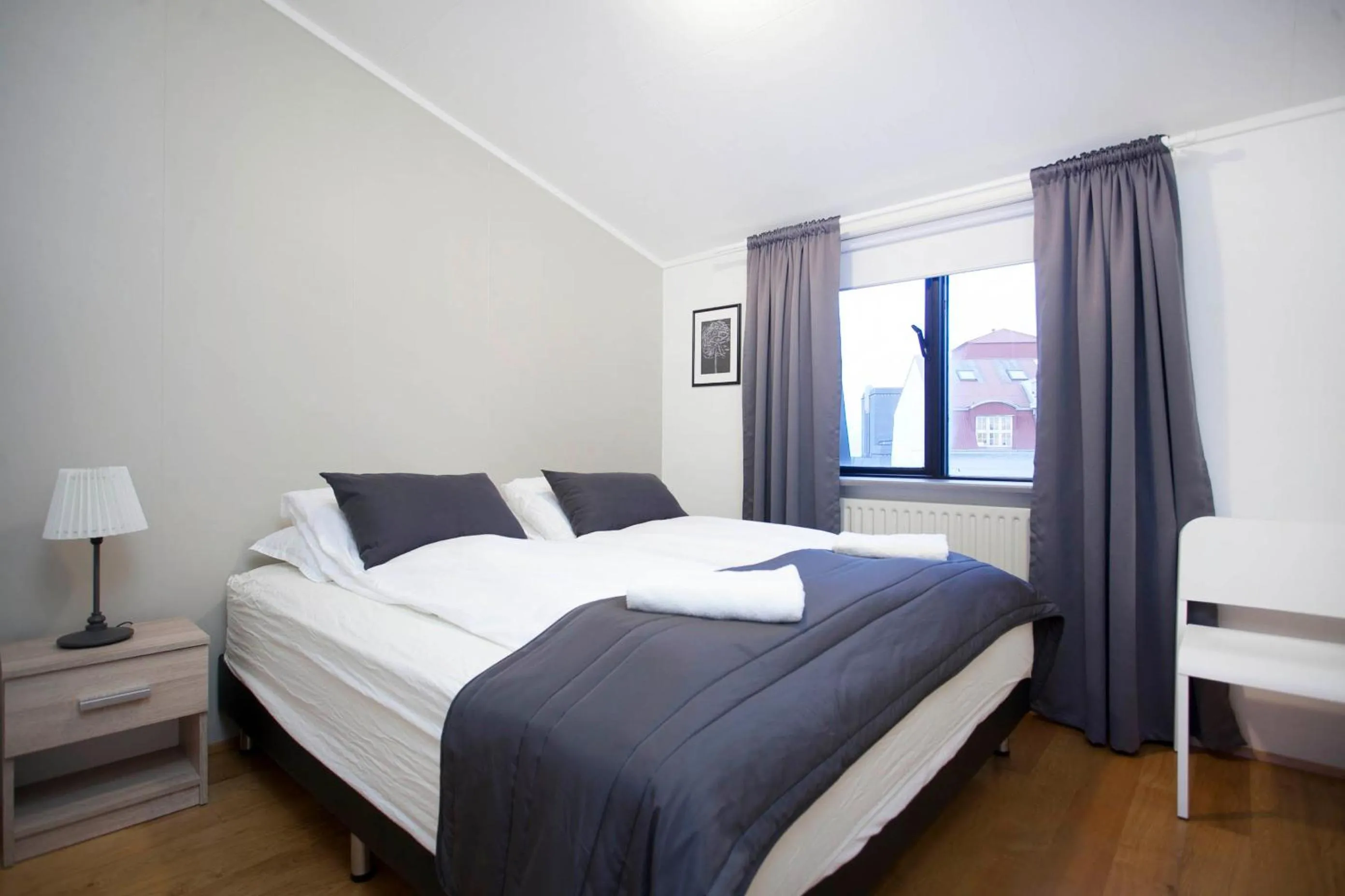 Bedroom, Bed in Odinn Reykjavik Skolavordustigur Apartments