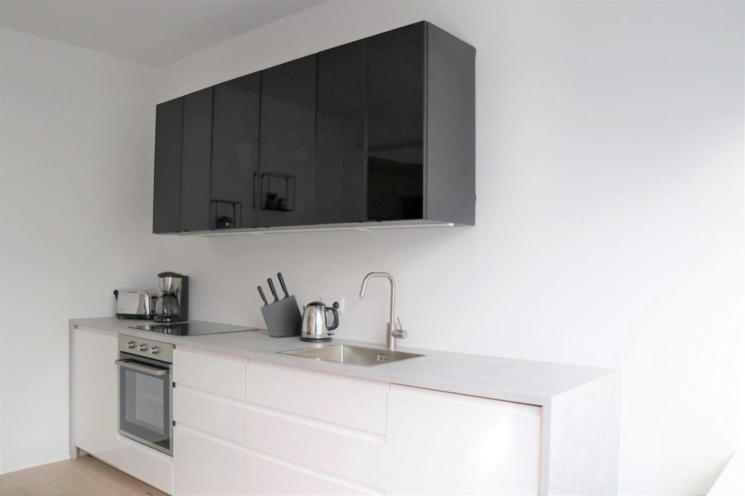 Kitchen or kitchenette in Odinn Reykjavik Skolavordustigur Apartments