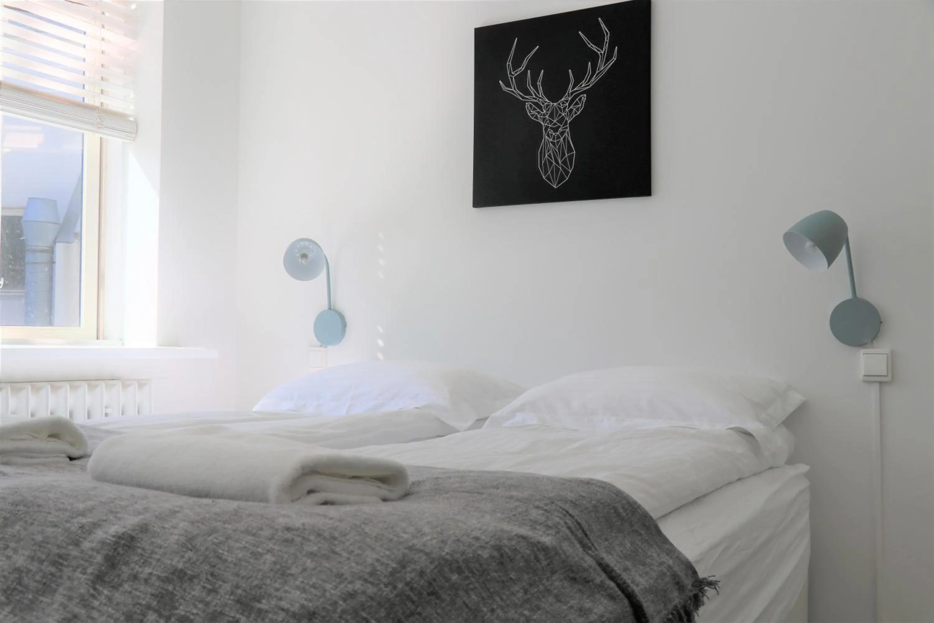 Bedroom, Bed in Odinn Reykjavik Skolavordustigur Apartments