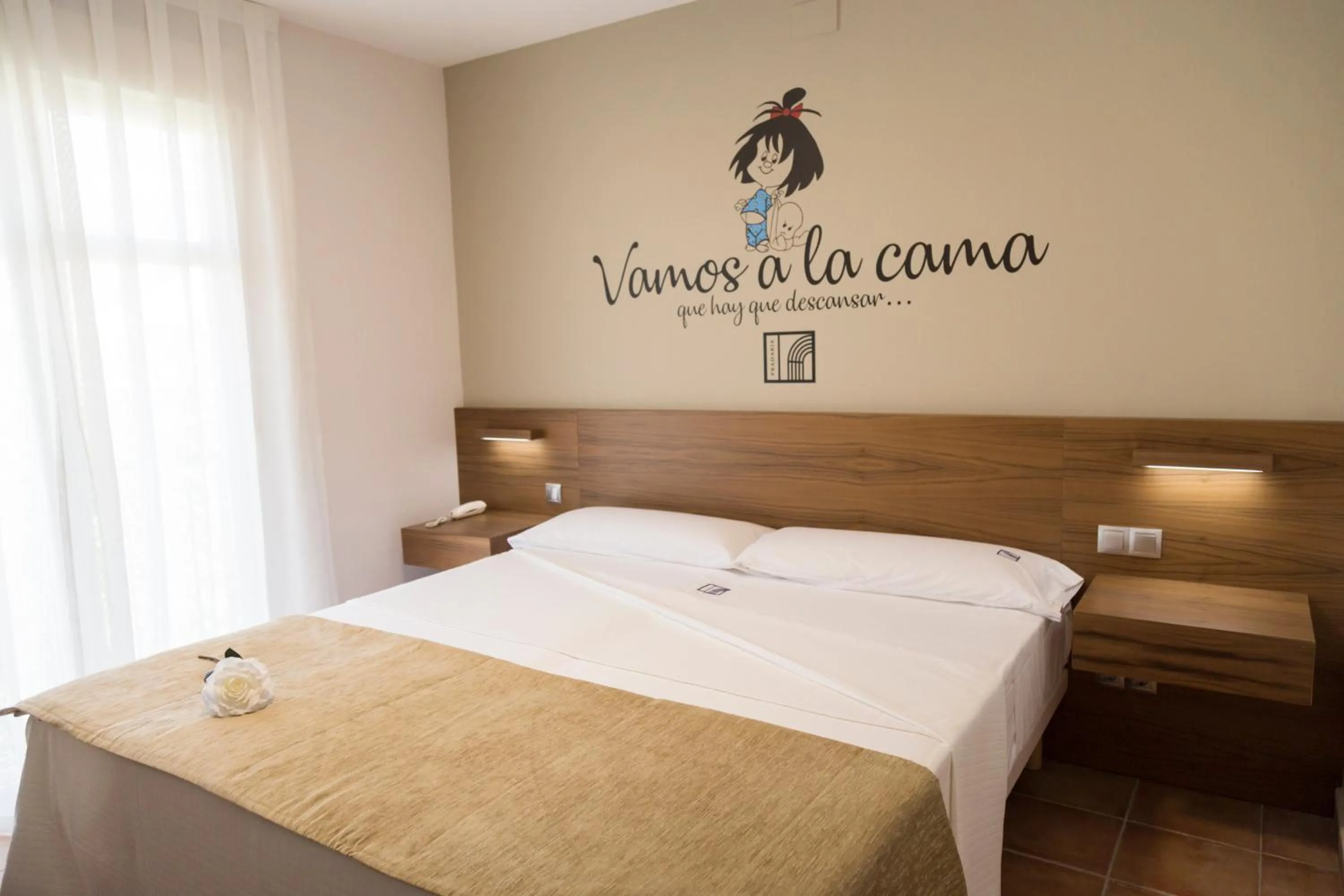 Bed in Hostal Pradaria