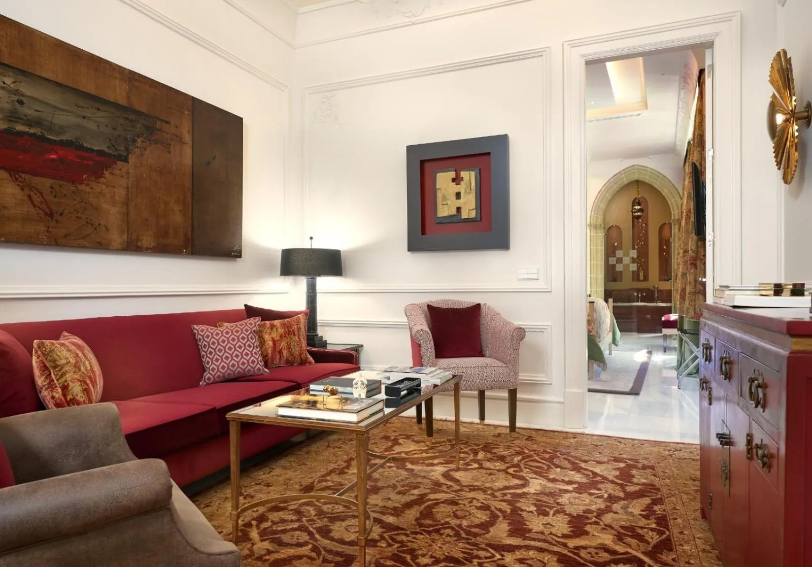 Living room in Hotel Casa Palacio María Luisa