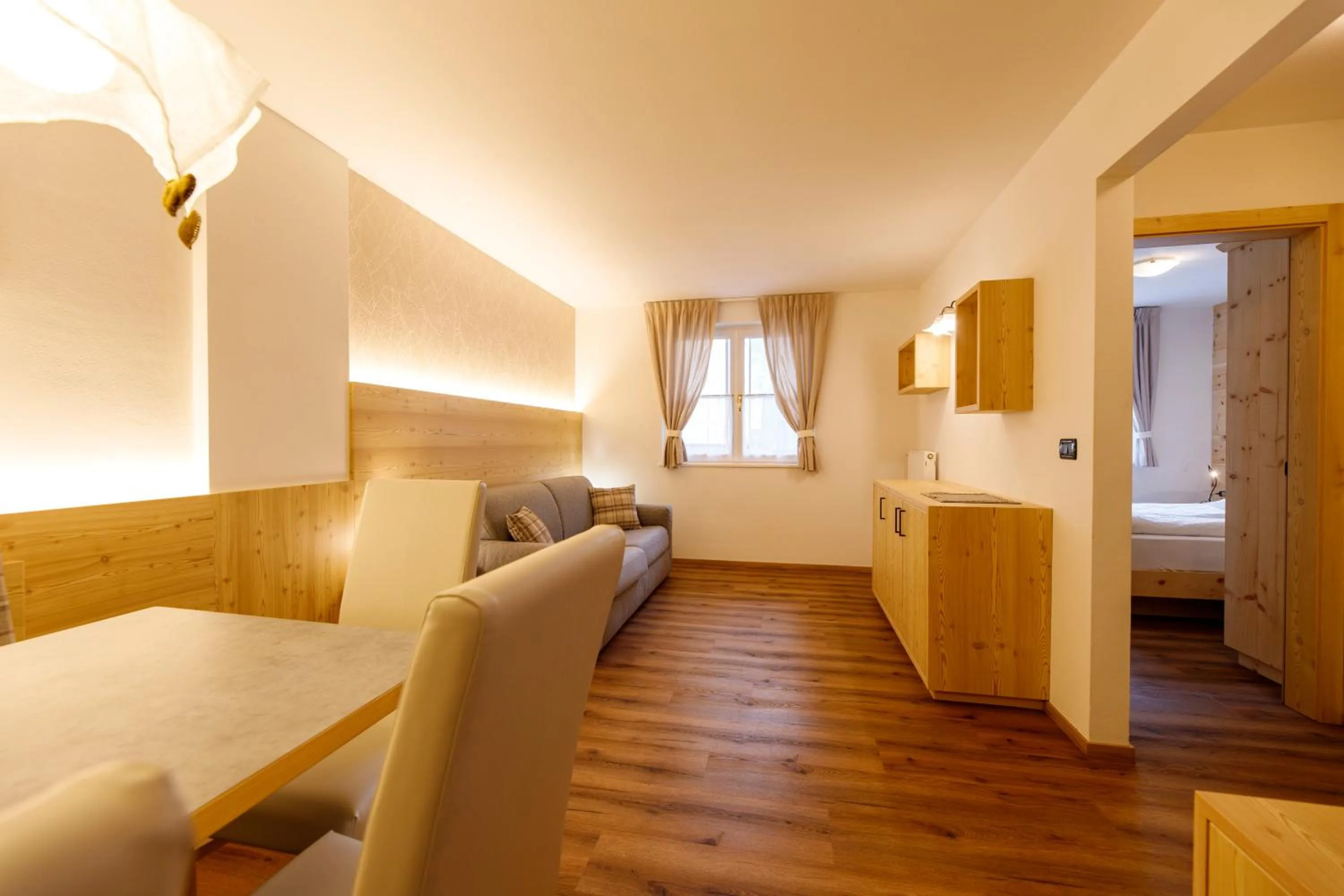 Living room, Bed in Residence Montebel