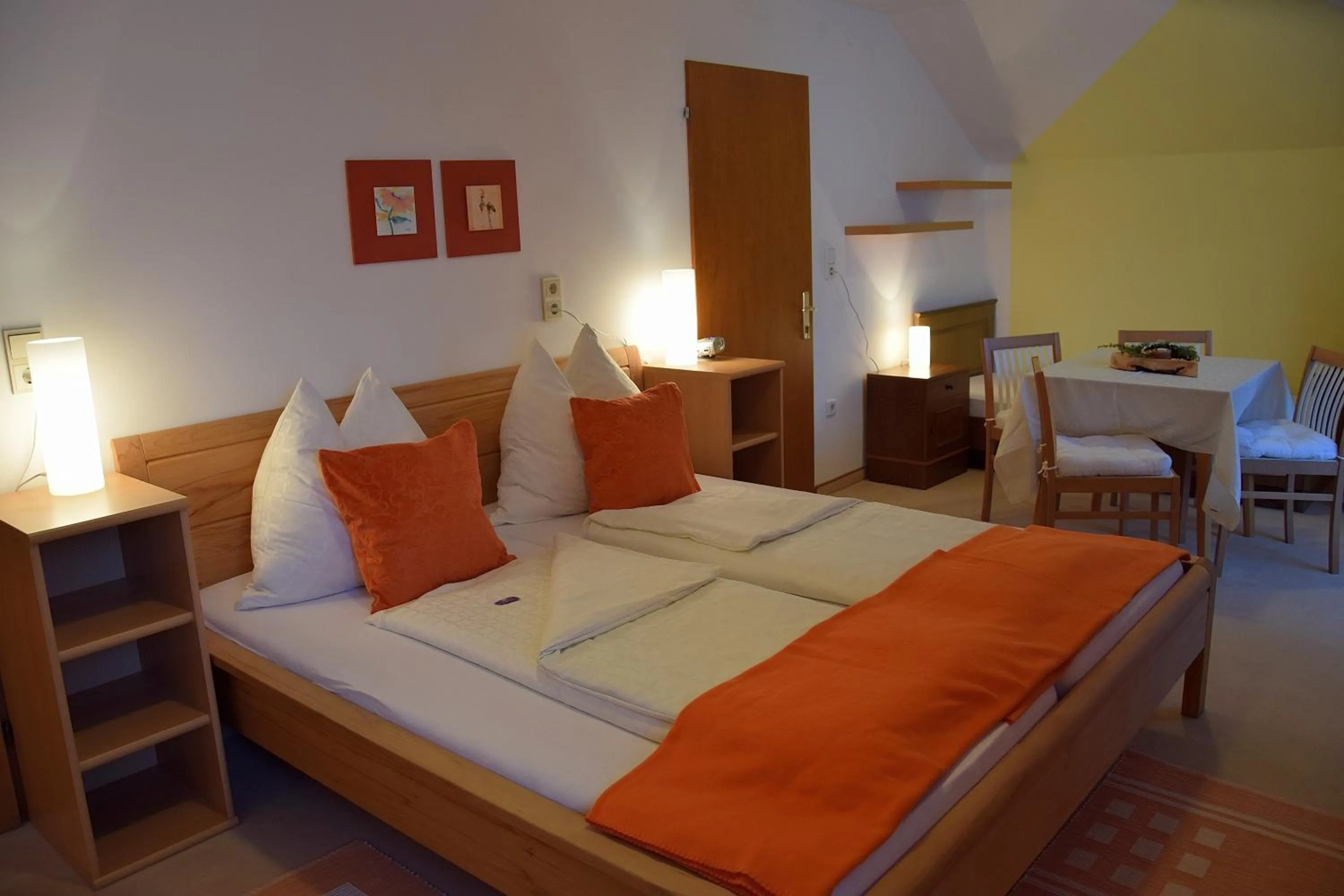 Bed in Hotel Pension Schwaiger