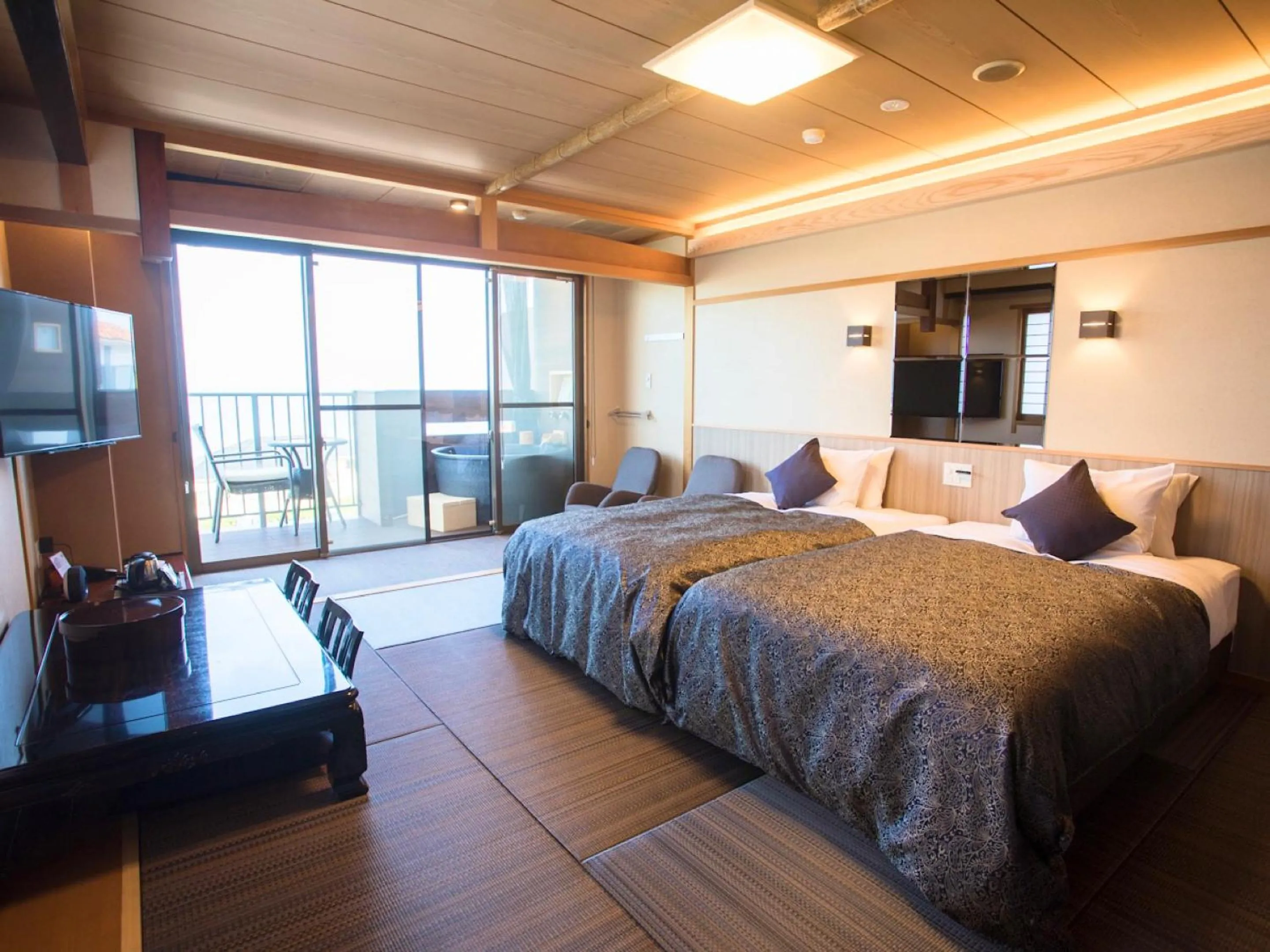 Photo of the whole room, Bed in LiVEMAX RESORT Kyotango Sea Front
