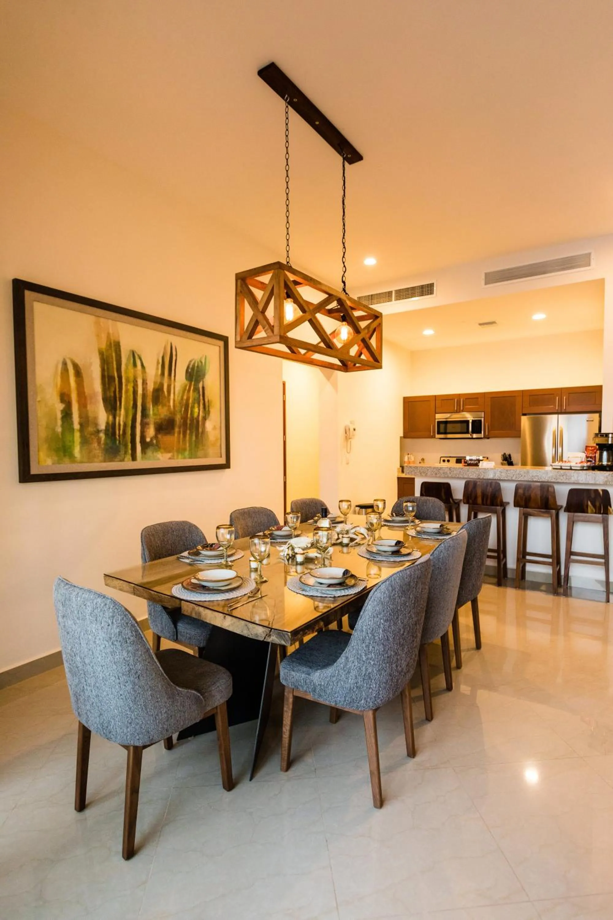 Dining area in Petit Luxe Las Gavias Penthouse