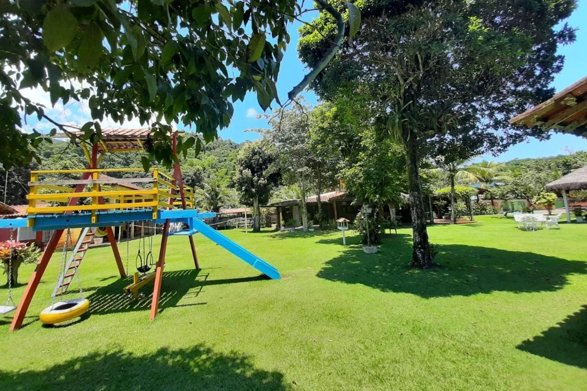 Children play ground in Pousada Recanto dos Lima