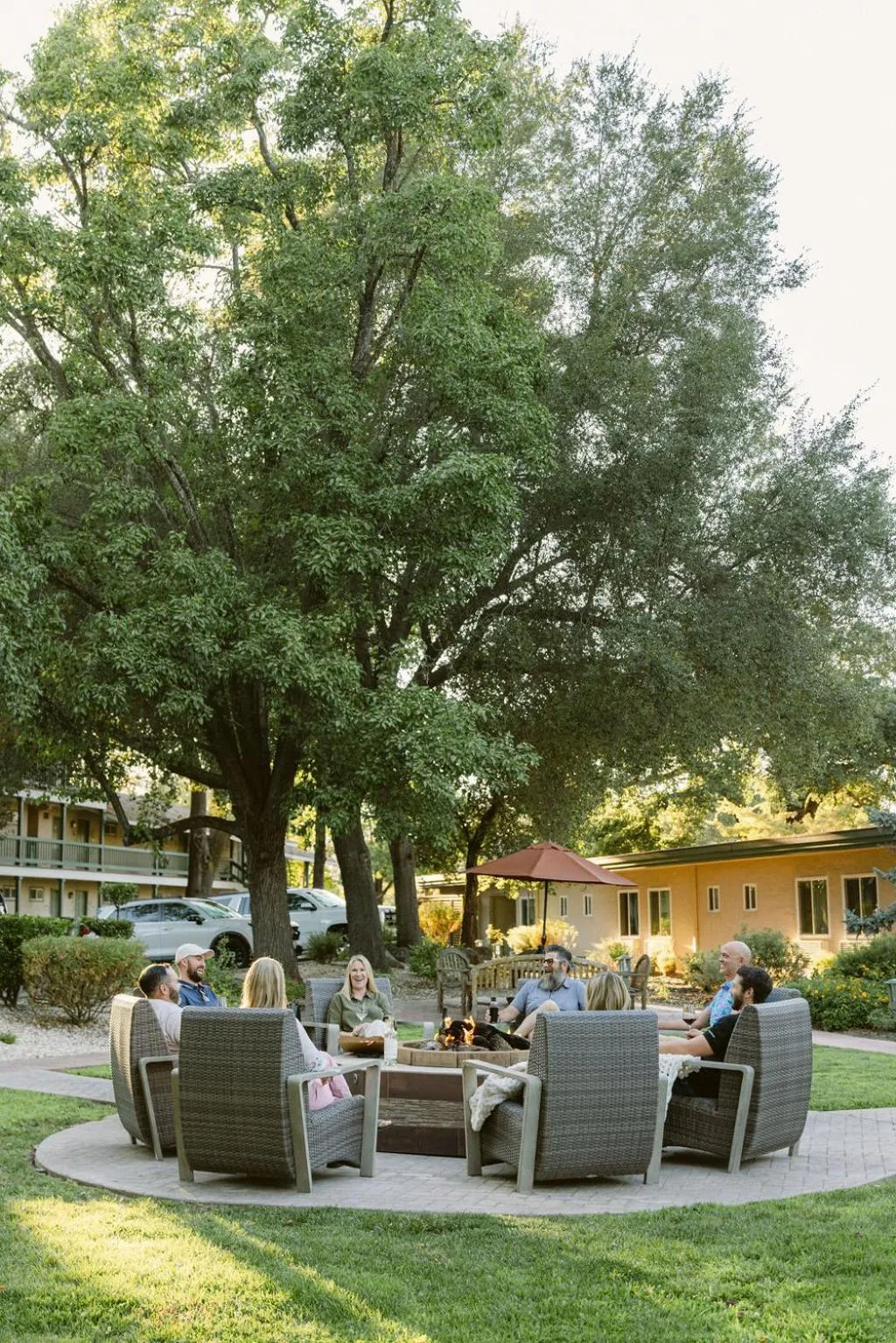 Seating area in El Bonita Motel