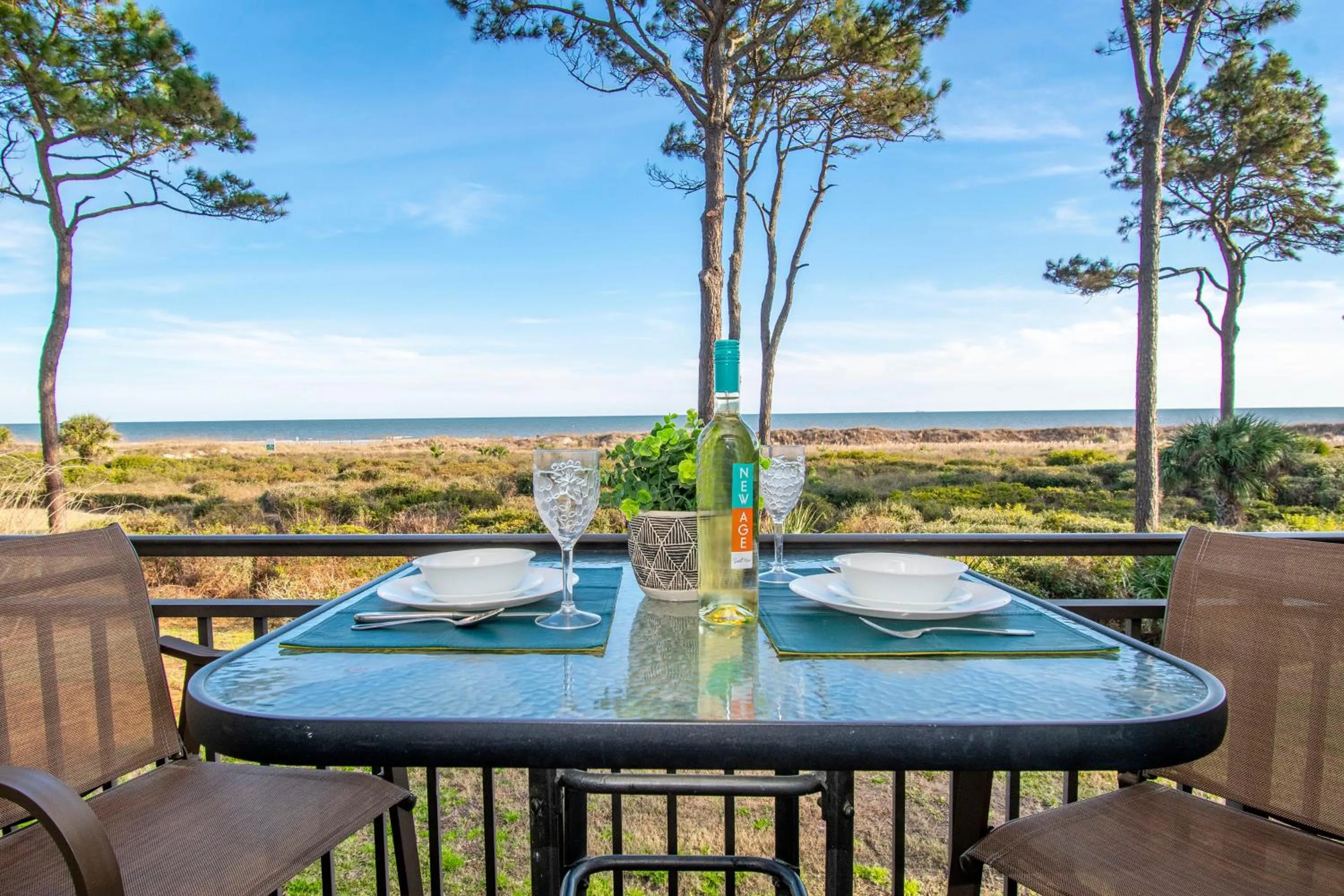Patio in Million Dollar Oceanfront View