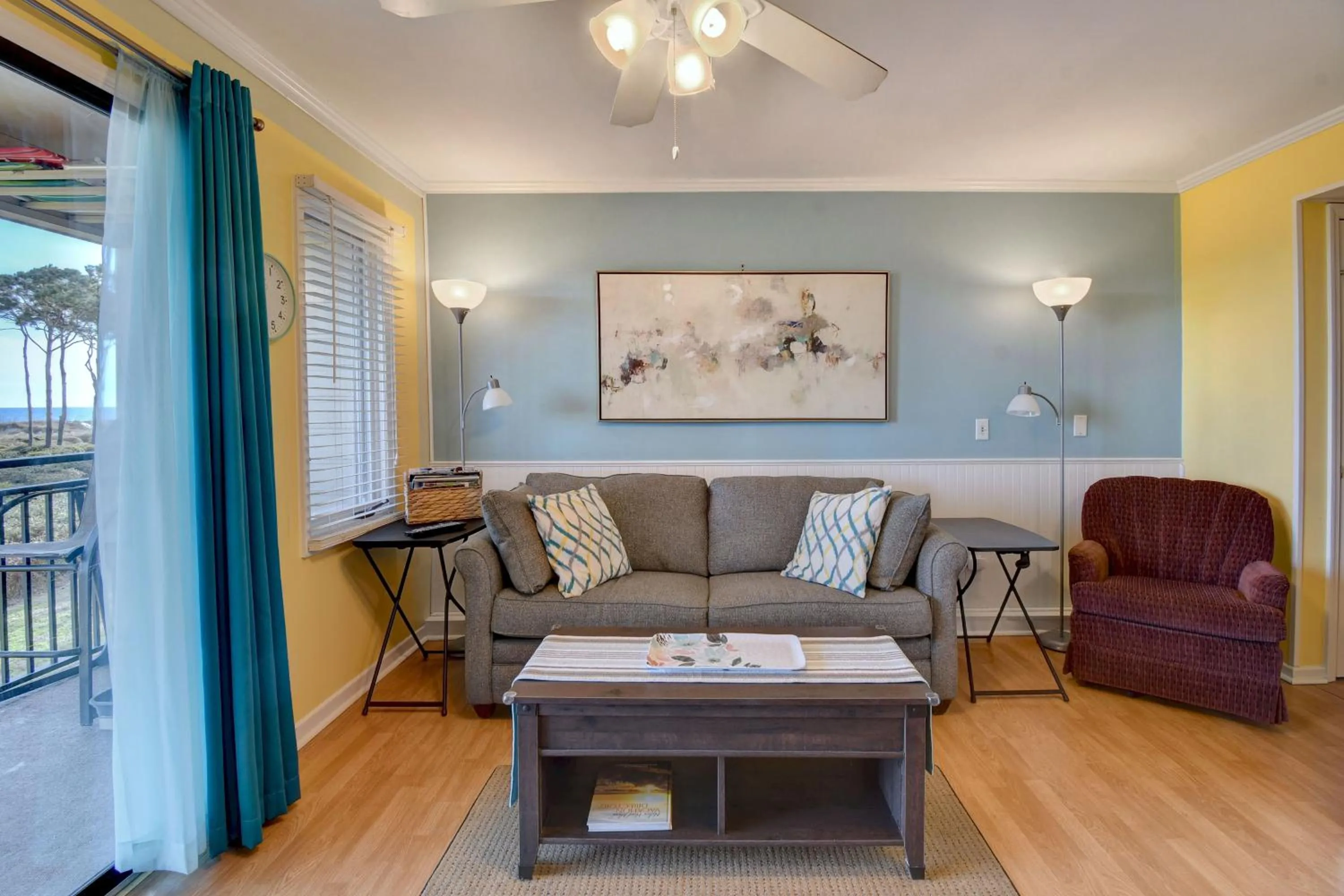 Living room in Million Dollar Oceanfront View