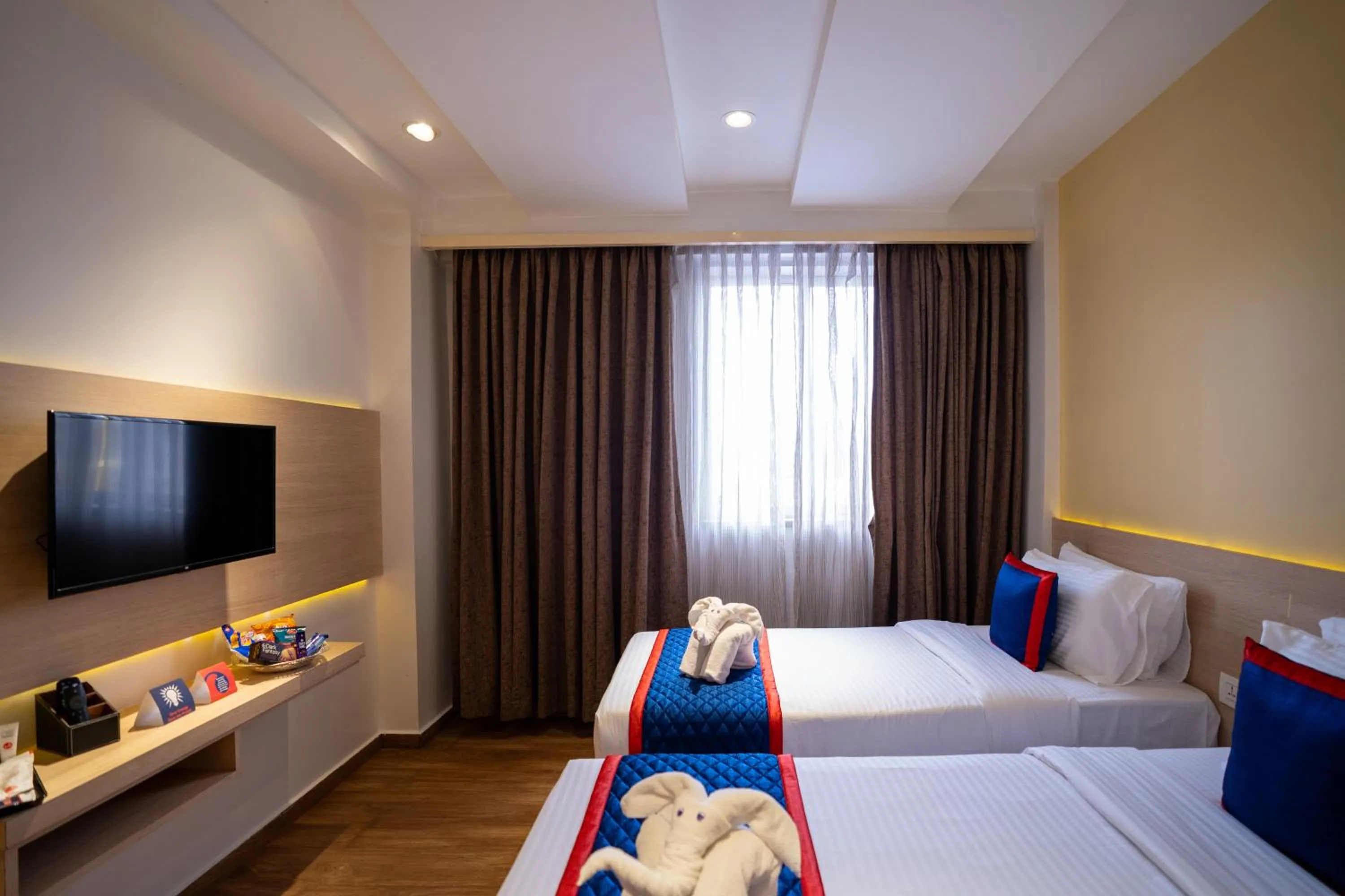 Bed in Zip By Spree Hotels Samudra Belgaum