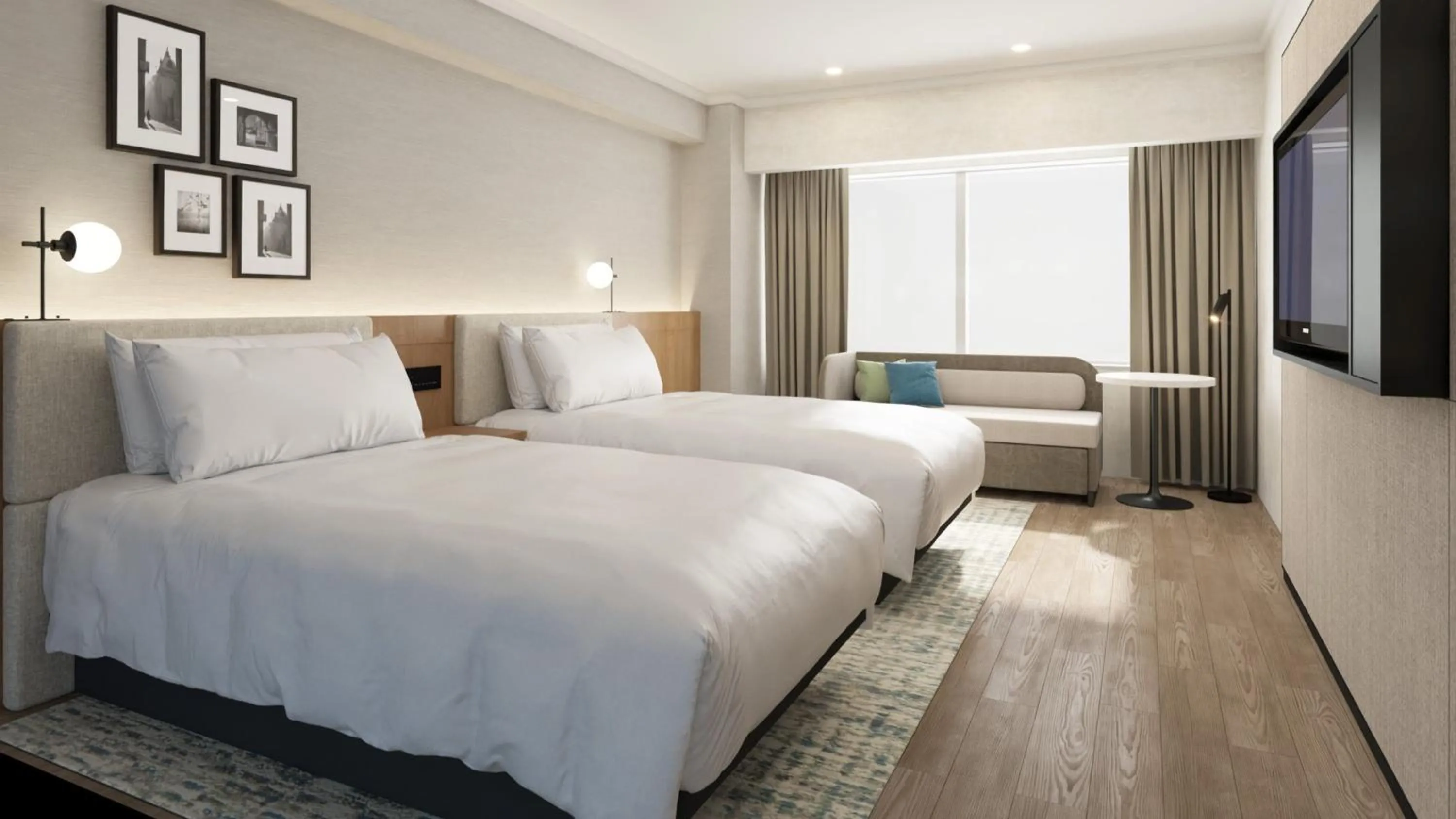 Photo of the whole room, Bed in ANA Holiday Inn Tokyo Bay by IHG