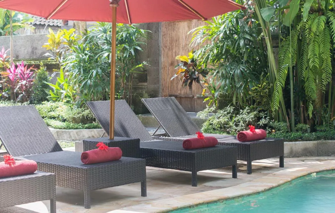 Pool view in Lily Lane Villas