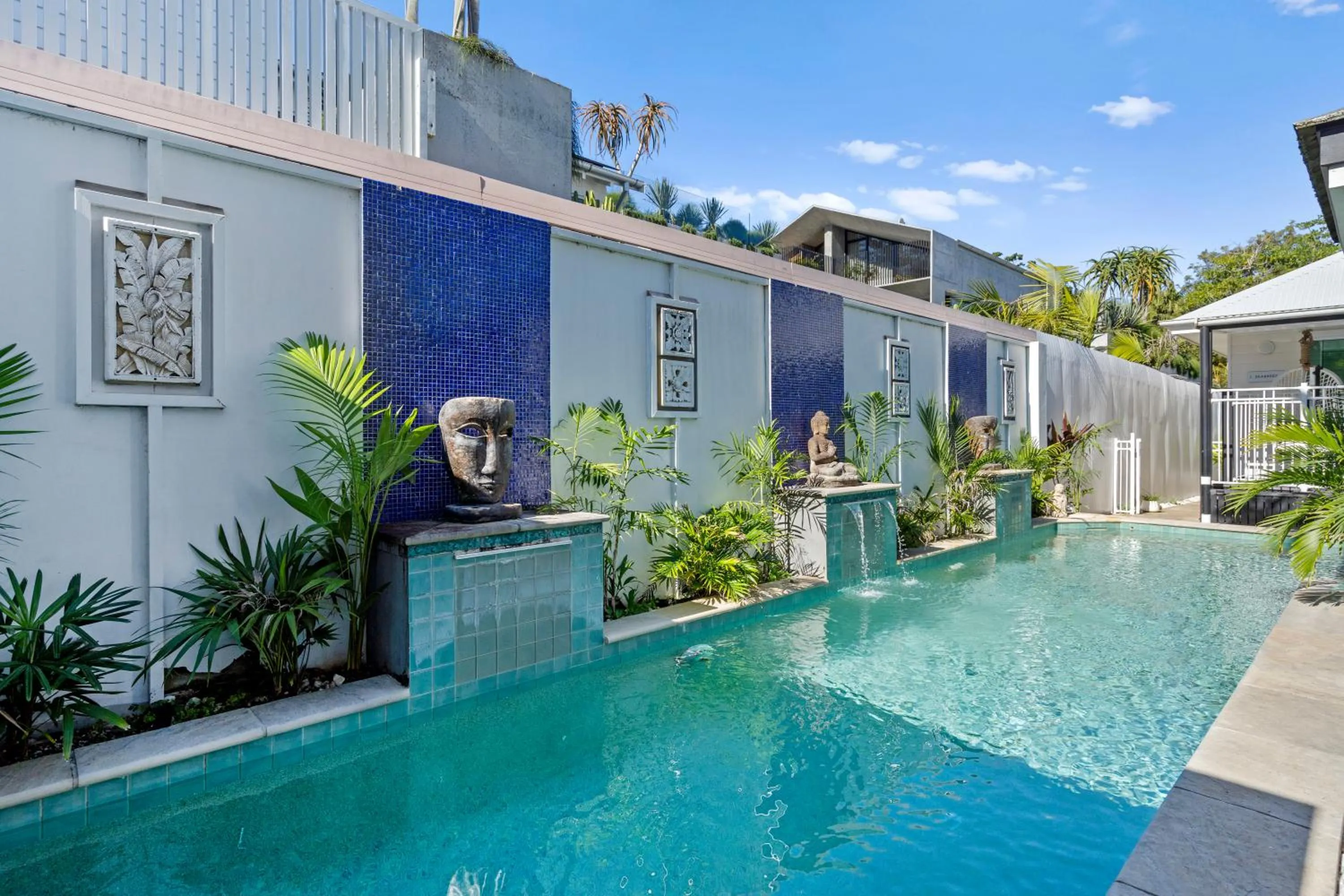 Pool view in Azur Byron Bay