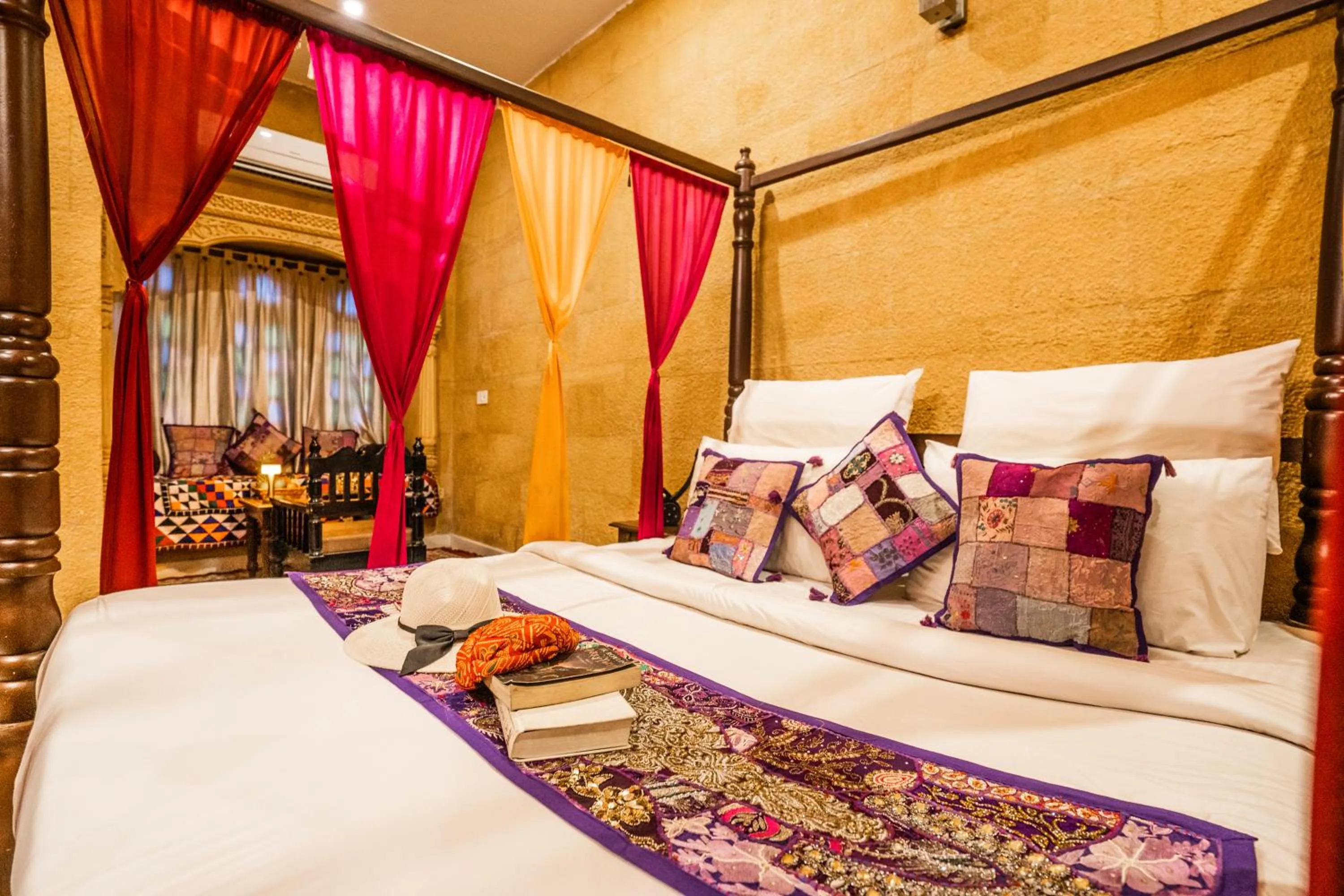 Bed in Hotel Royal Villa Jaisalmer