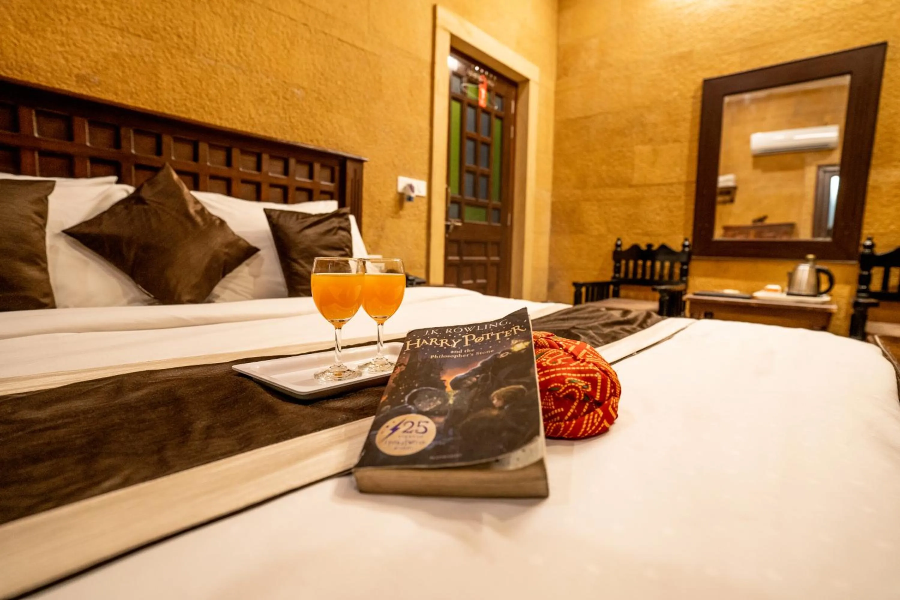 Bed in Hotel Royal Villa Jaisalmer