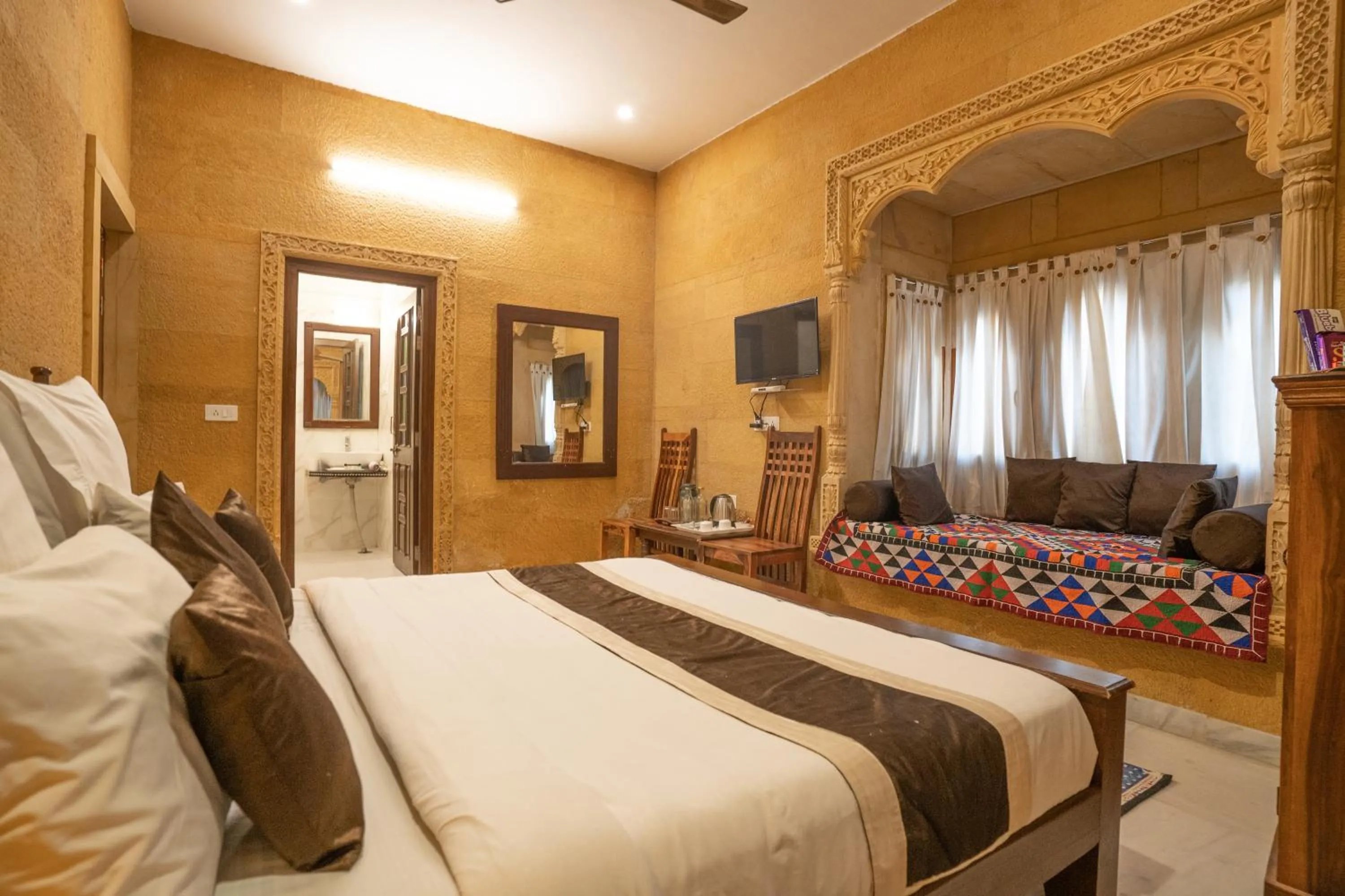 Bed in Hotel Royal Villa Jaisalmer