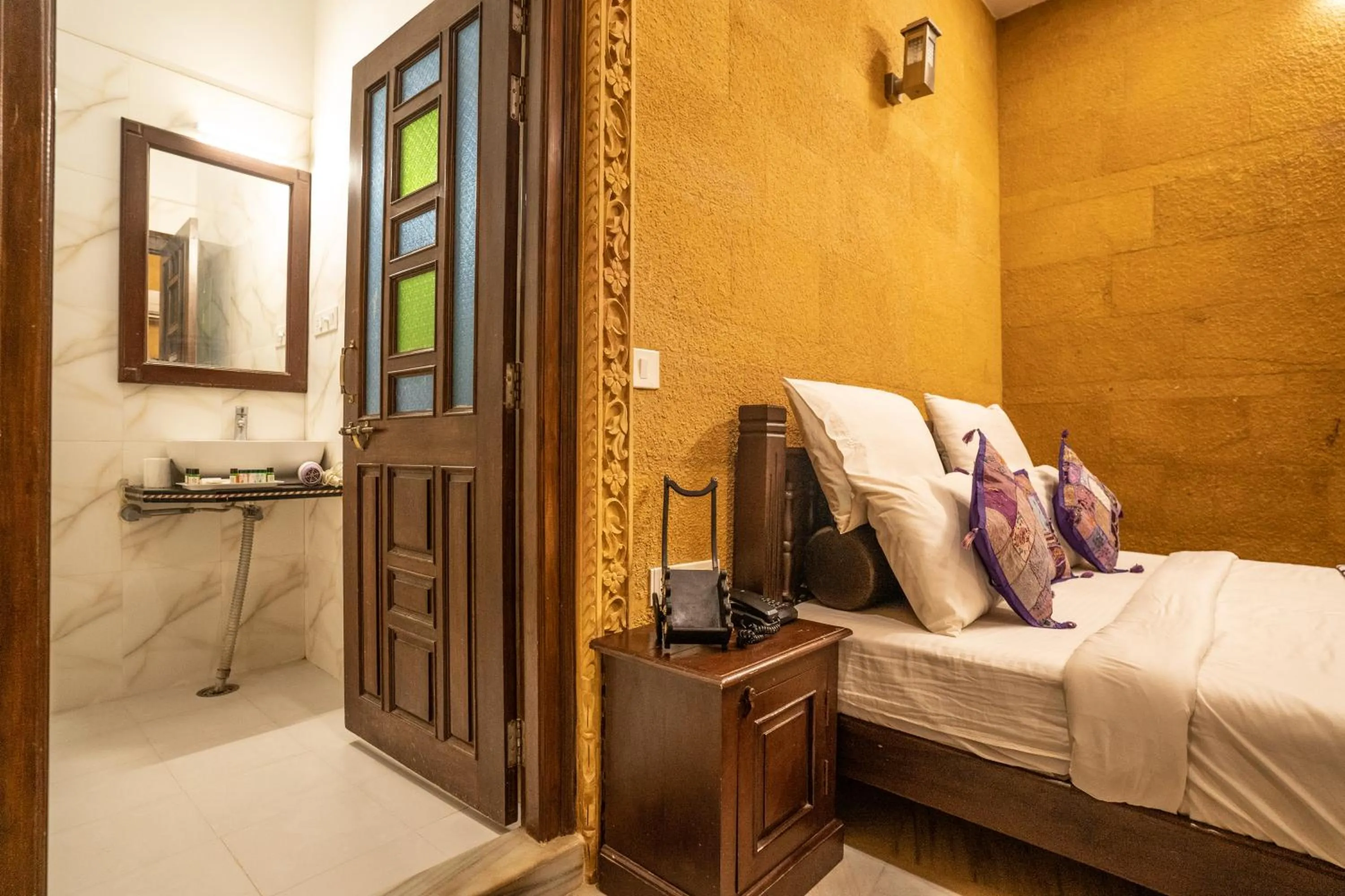 Bed in Hotel Royal Villa Jaisalmer