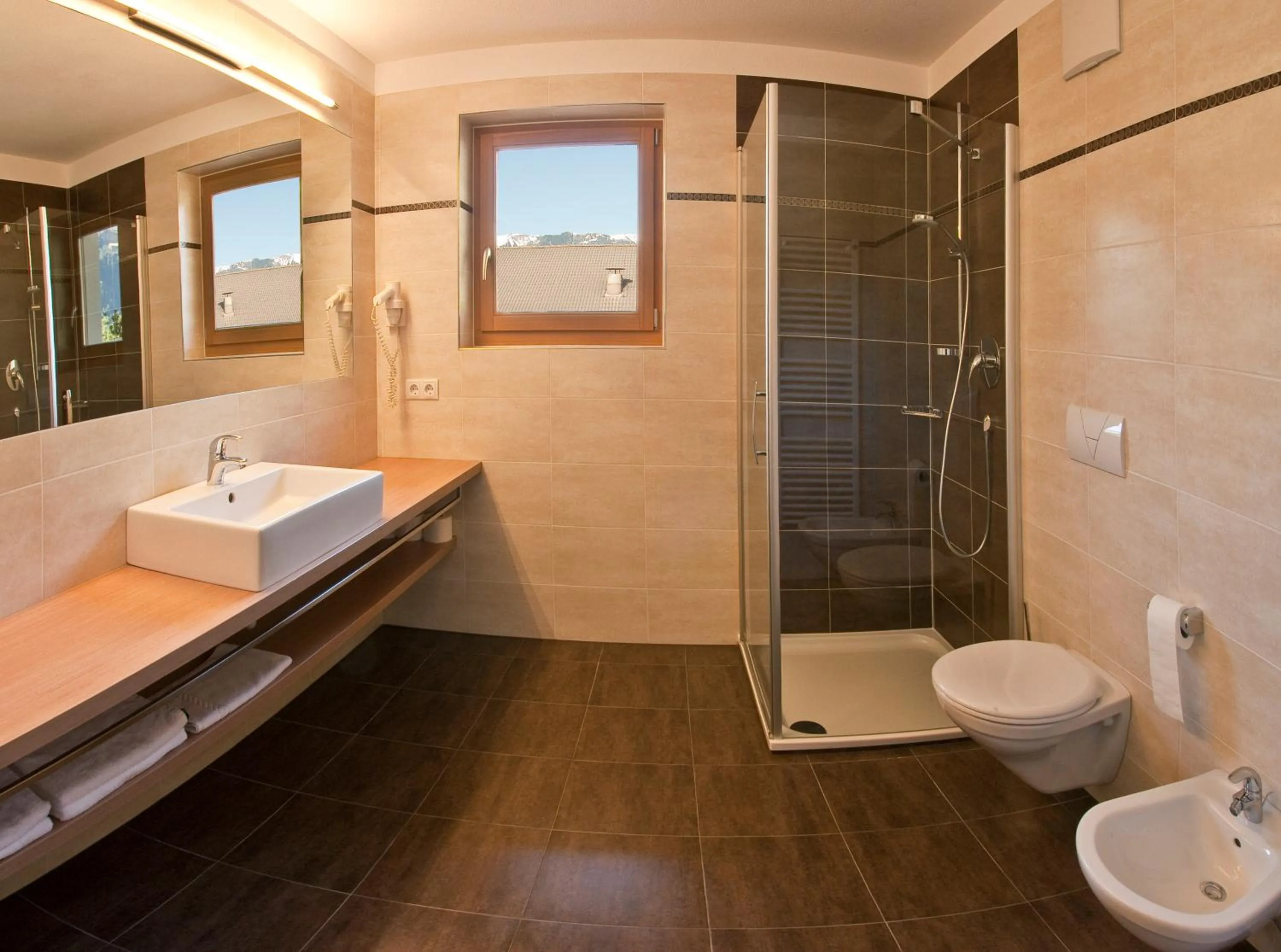 Shower in Hotel Foestlerhof