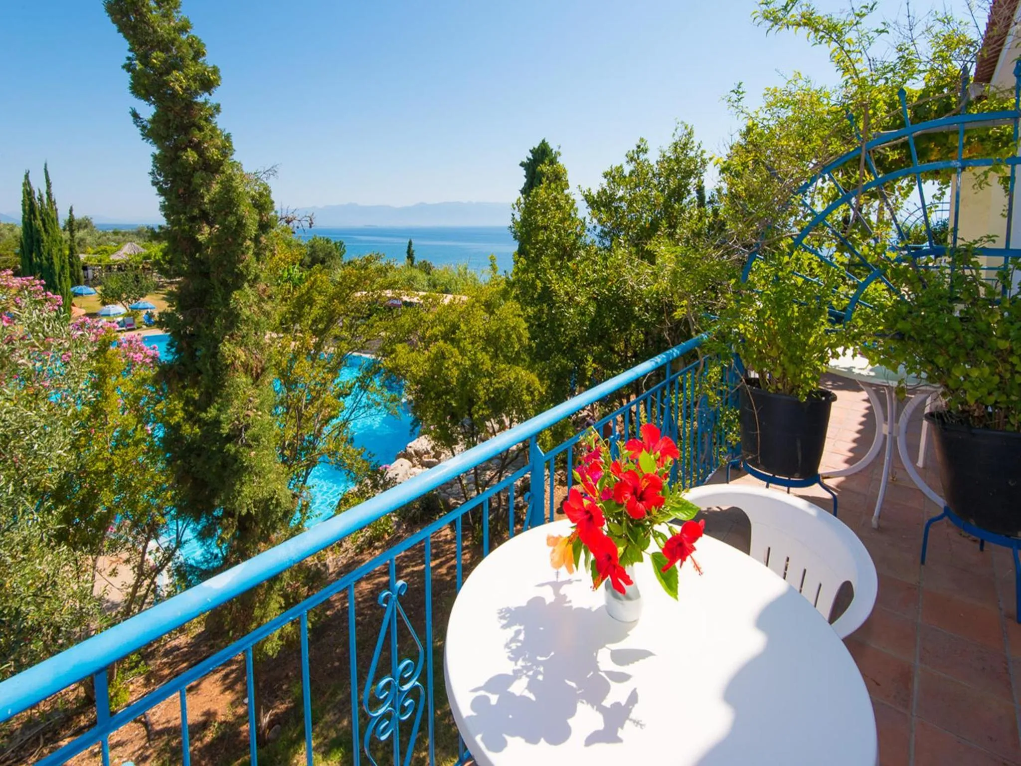 Pool view in Sunrise Village Beach Hotel