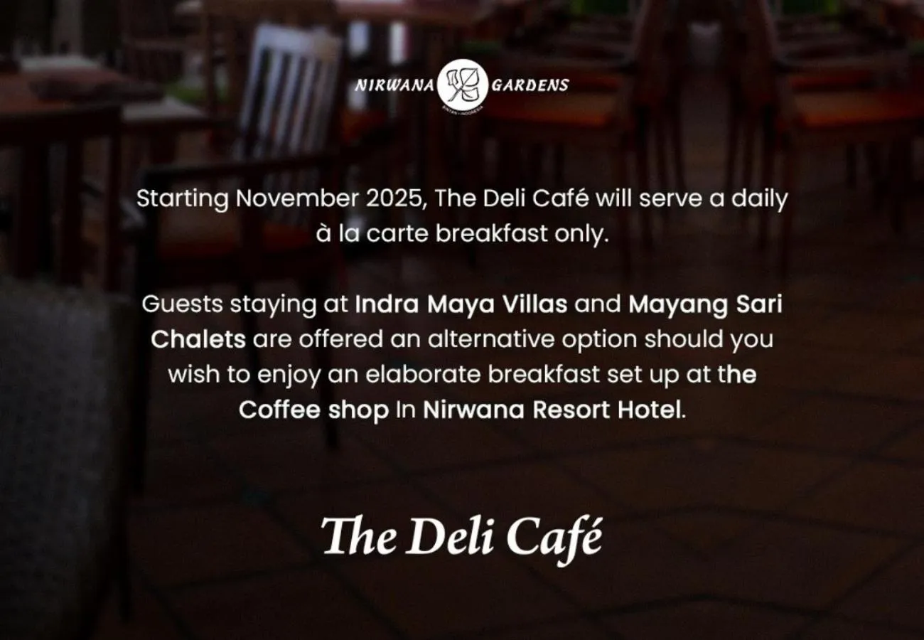 Breakfast in Indra Maya Pool Villas