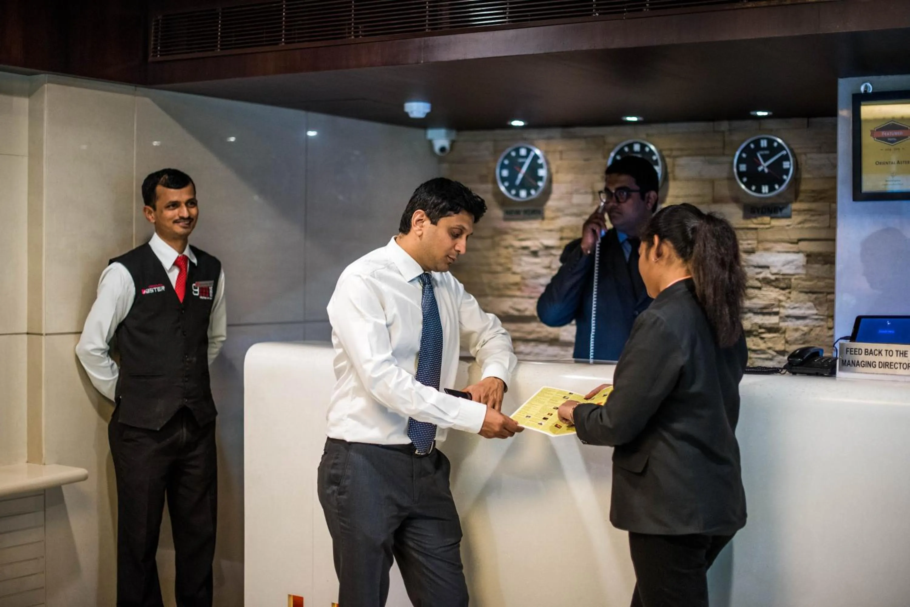Staff in Hotel Oriental Aster - Mumbai International Airport