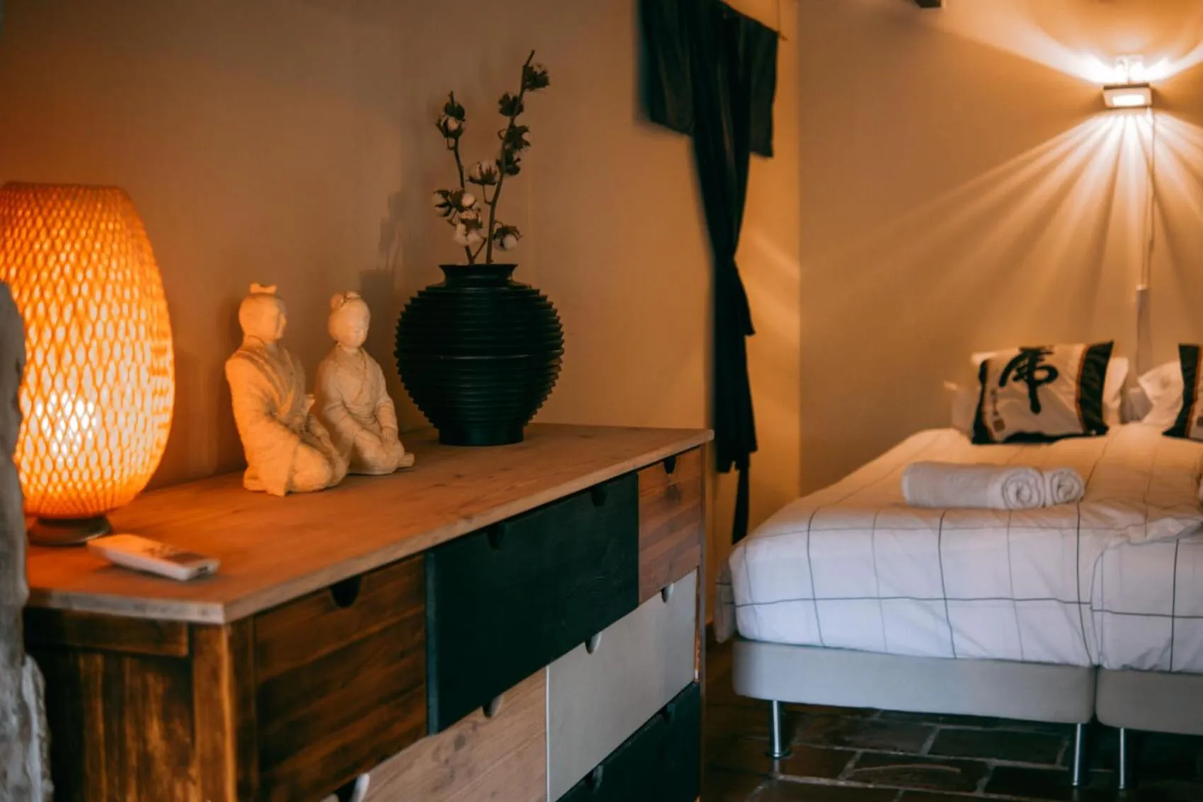 Bedroom, Bed in Quinta Japonesa