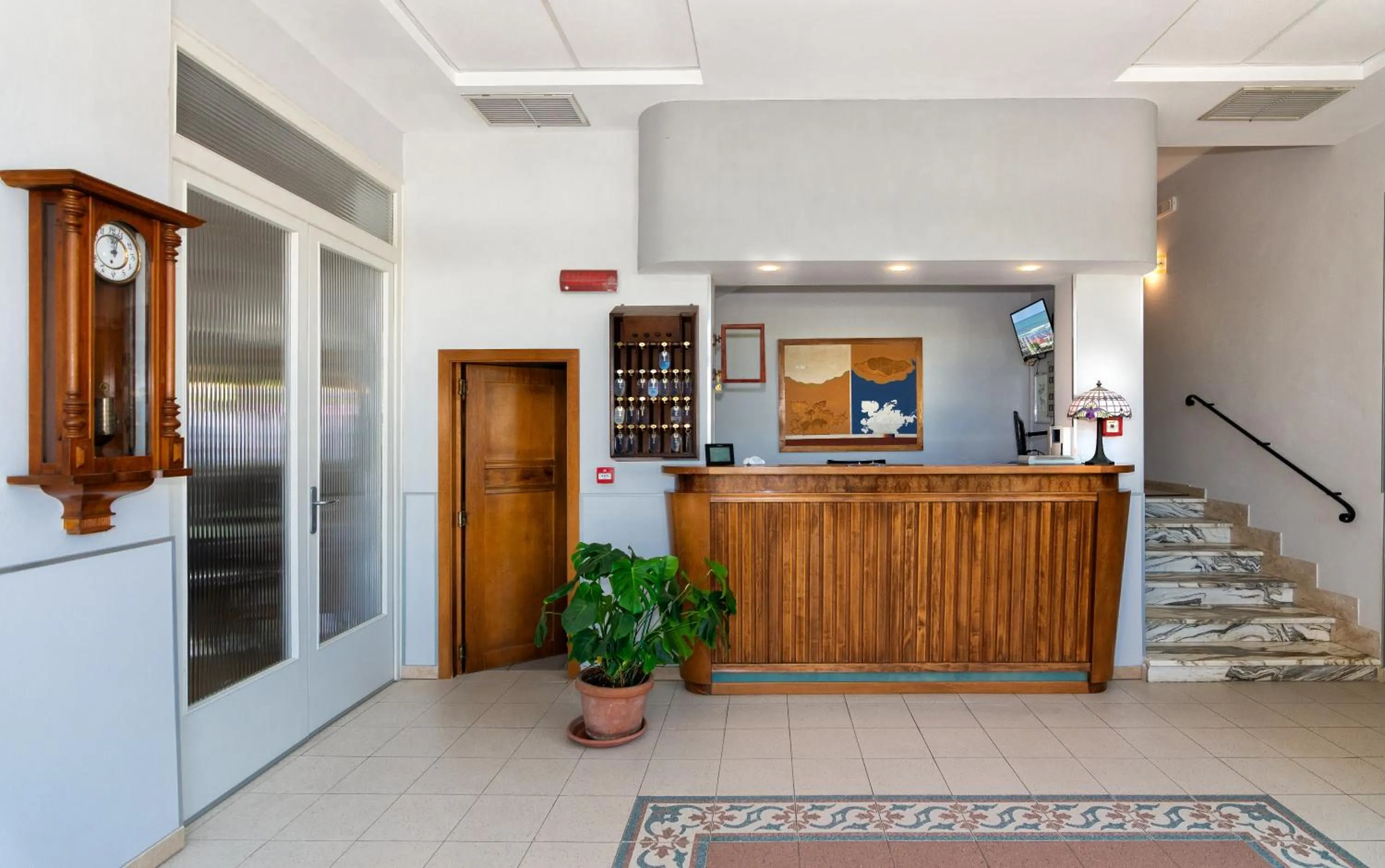 Lobby or reception in Hotel Apuana