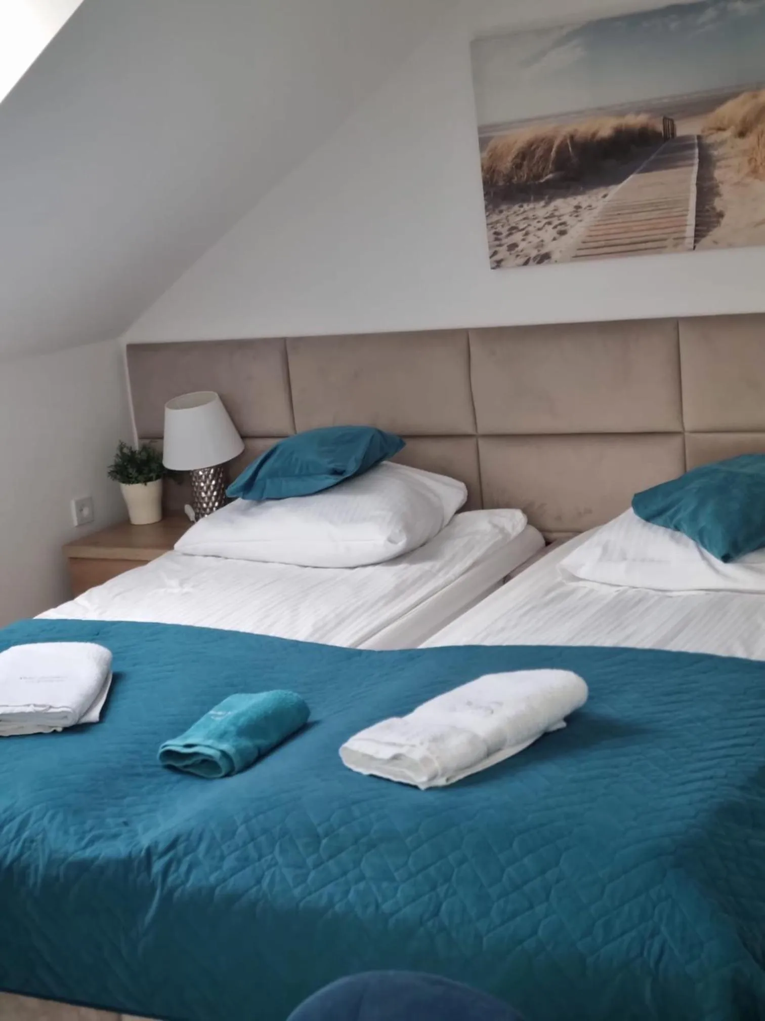 Bed in Pensjonat Dziki Zakątek