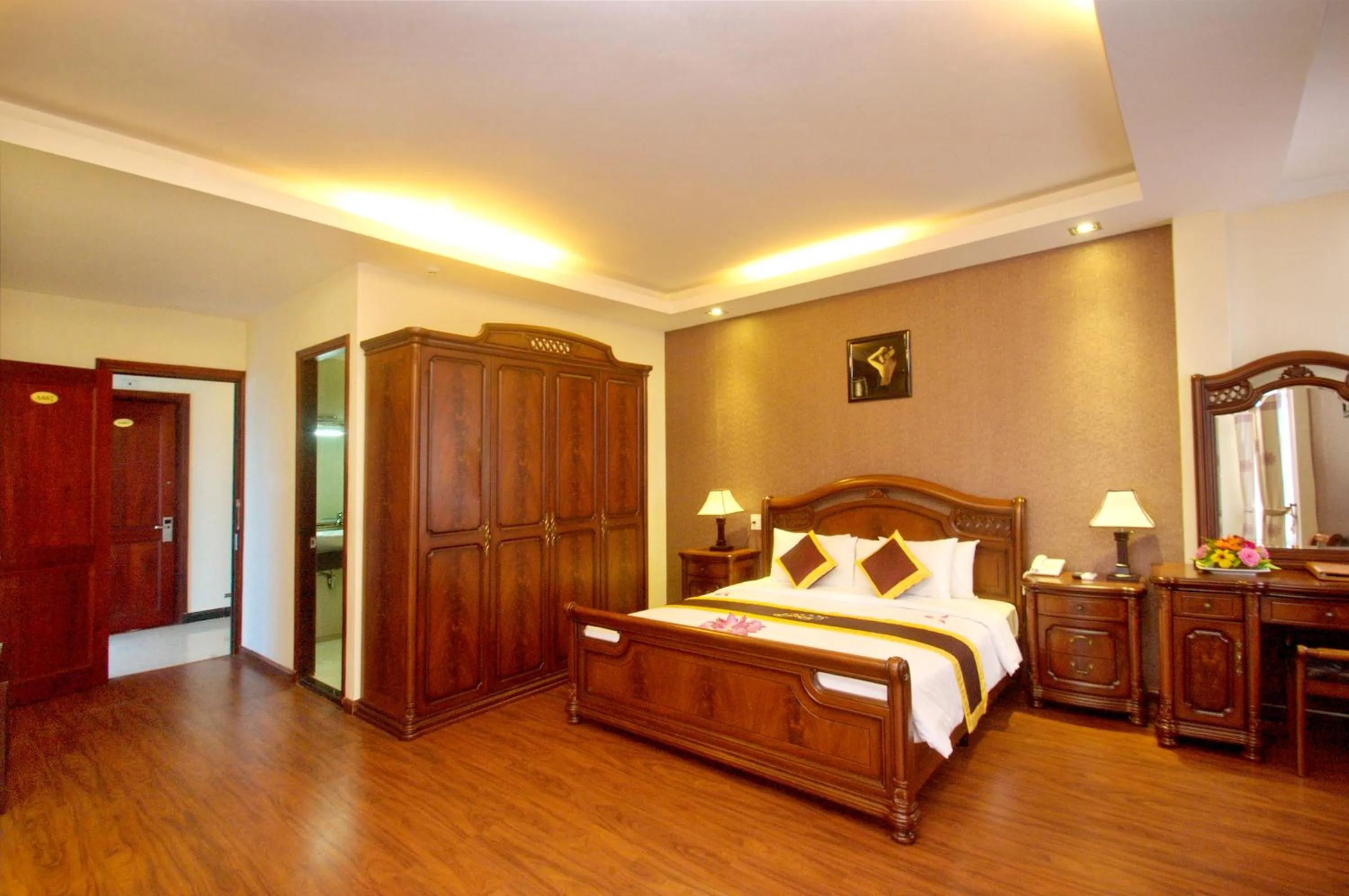Photo of the whole room, Bed in Luxury Nha Trang Hotel