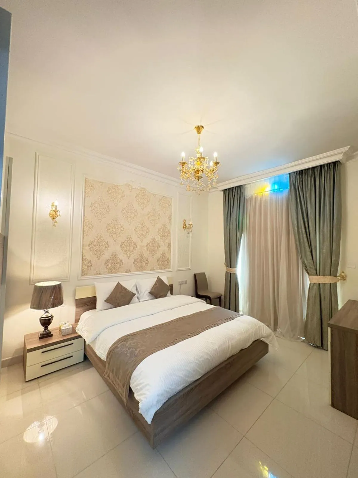 Bed in A'Sinamar Hotel Apartment