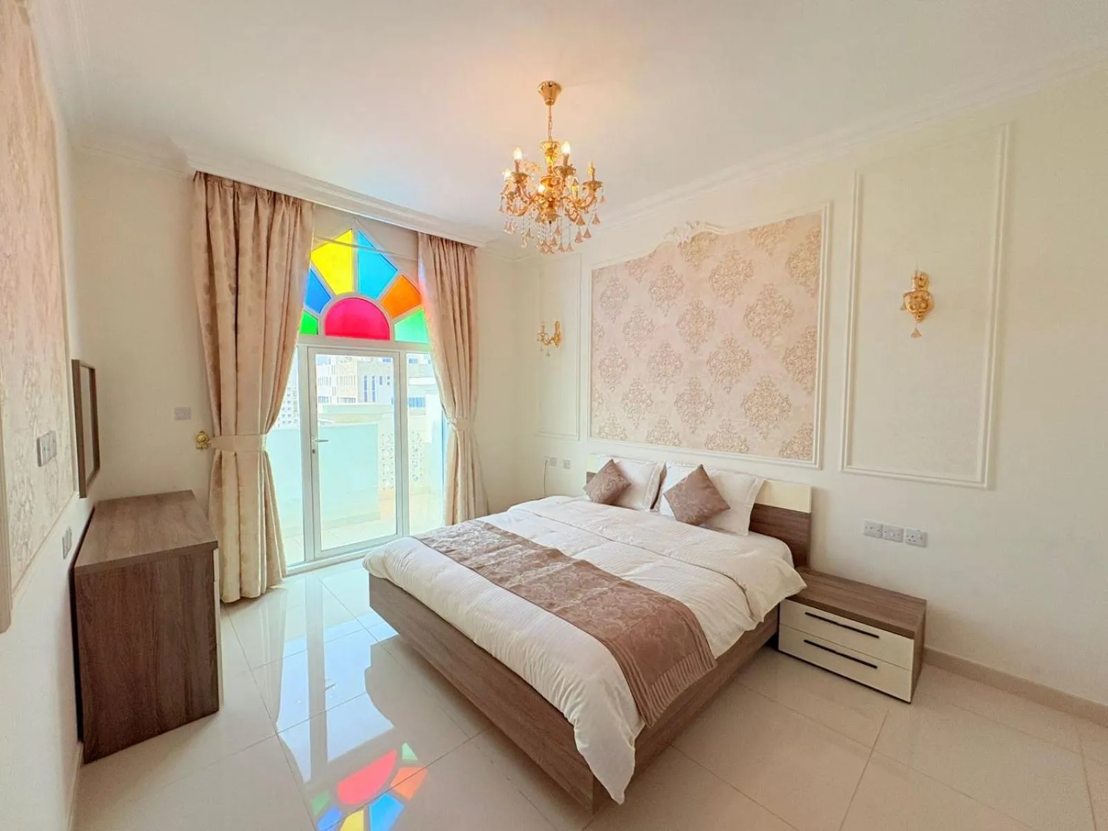 Bed in A'Sinamar Hotel Apartment