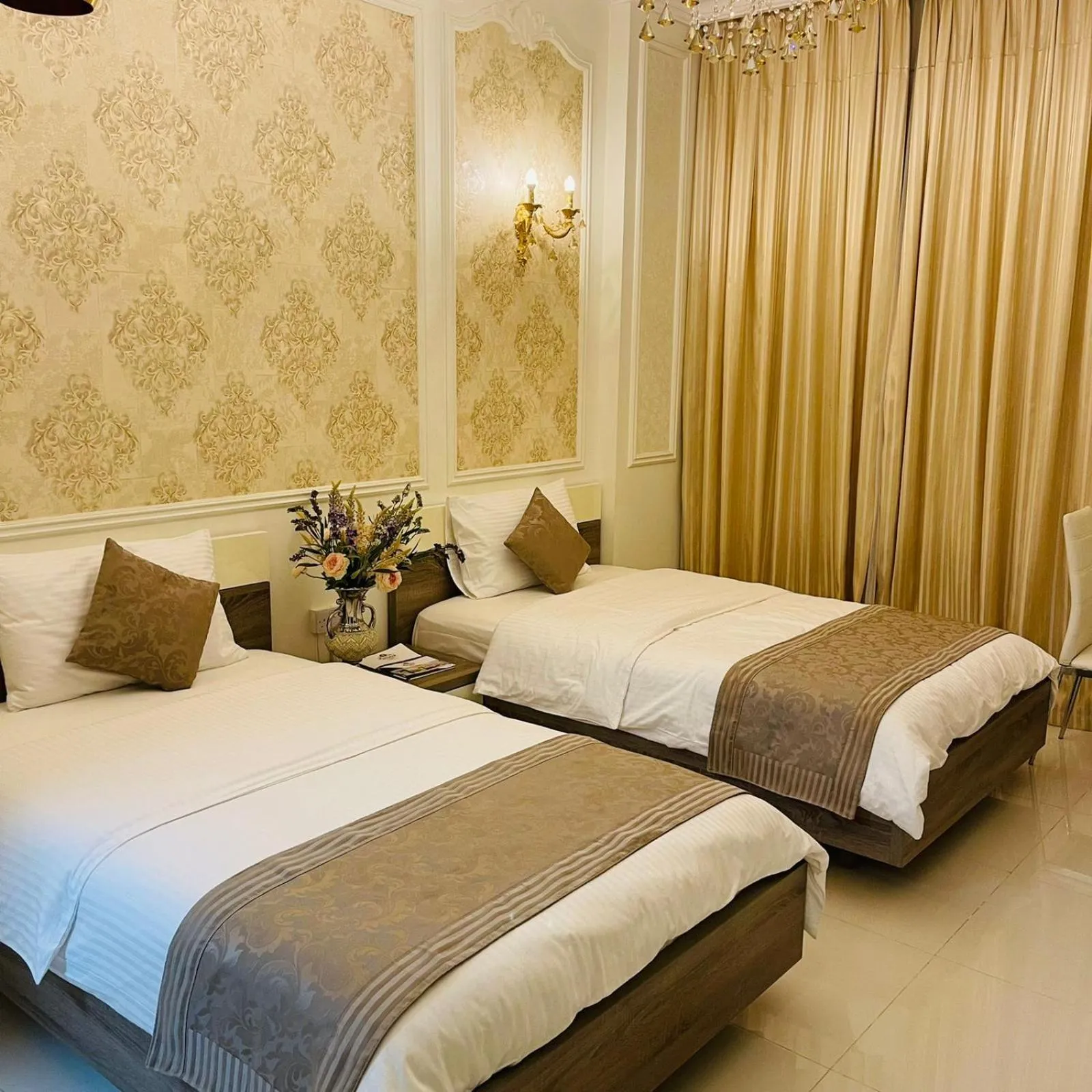 Bed in A'Sinamar Hotel Apartment