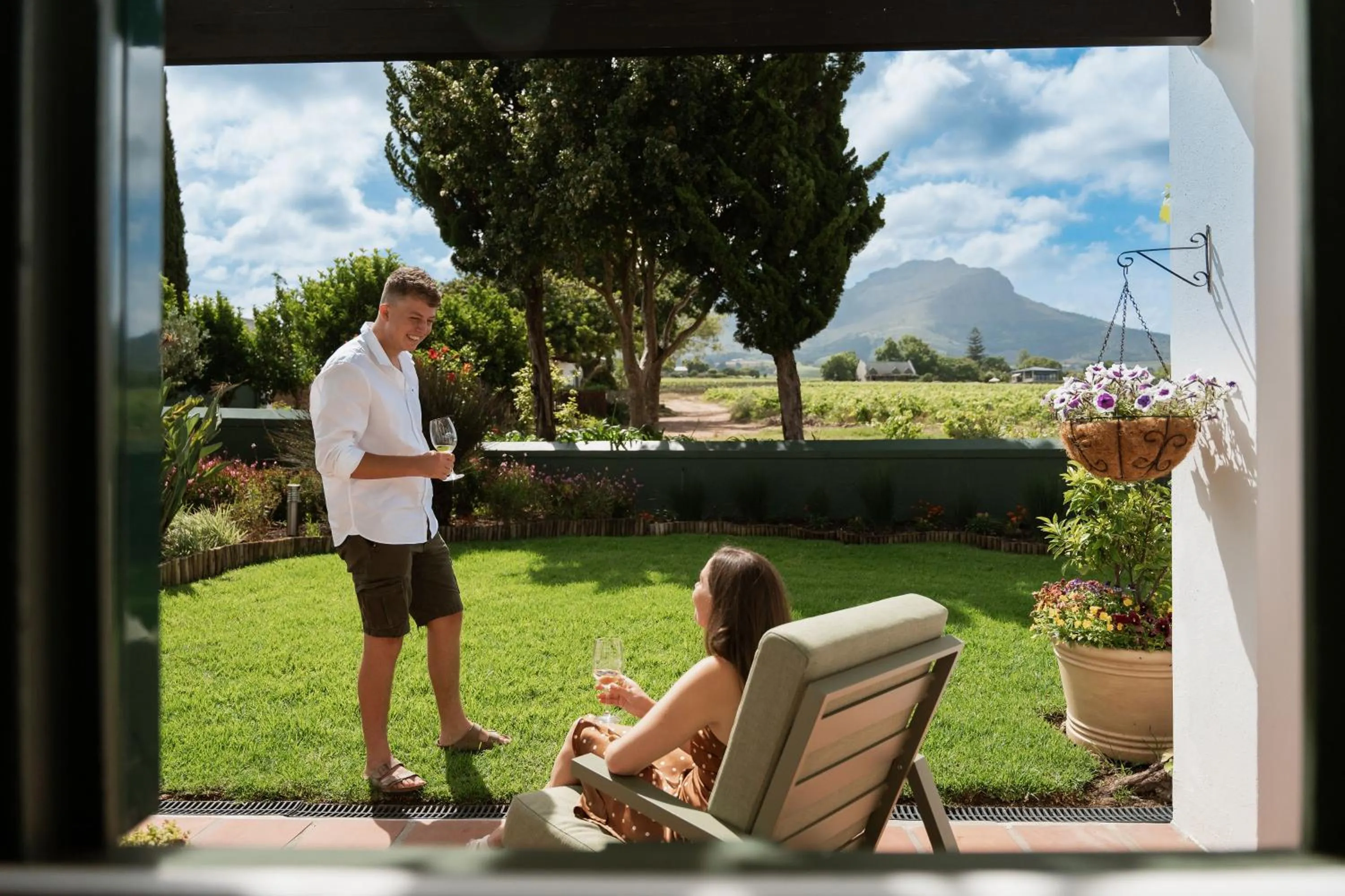 Patio in Eikendal Lodge