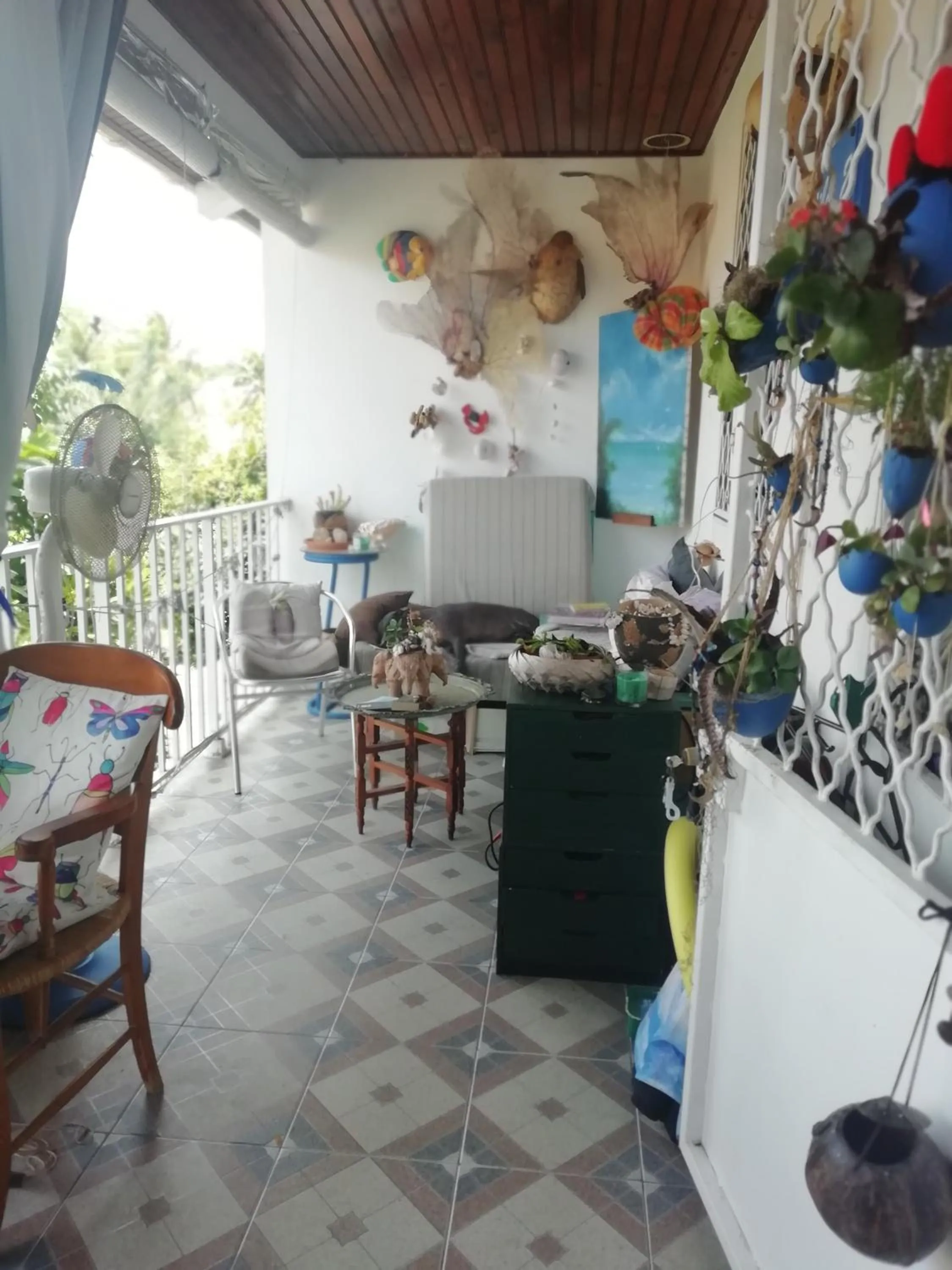 Balcony/Terrace in Chambre d'hôte la Calebasse