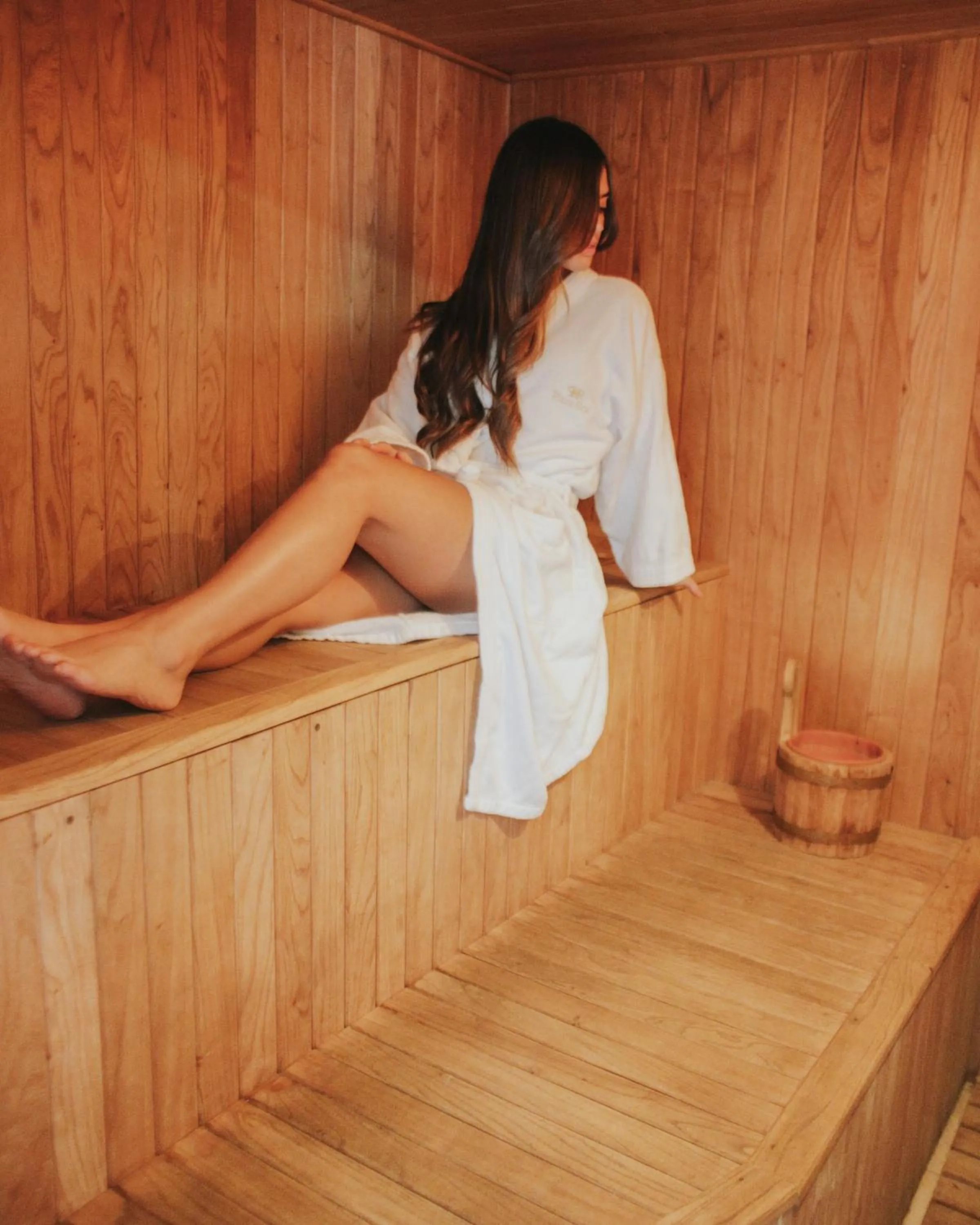 Sauna in Plaza Real Suites Hotel