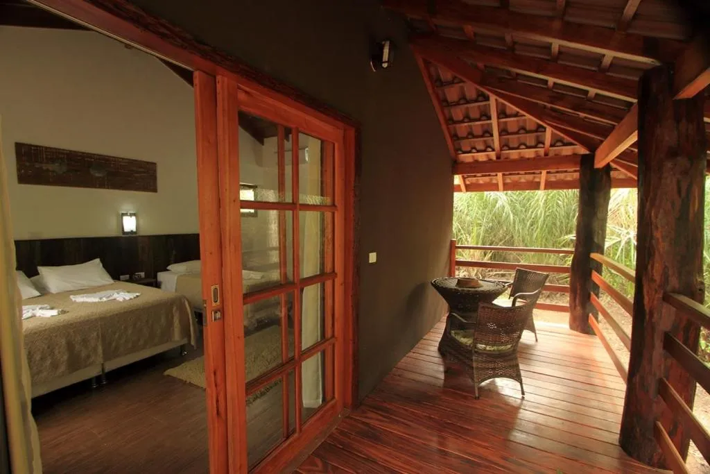 Patio, Bed in Hotel Cabanas