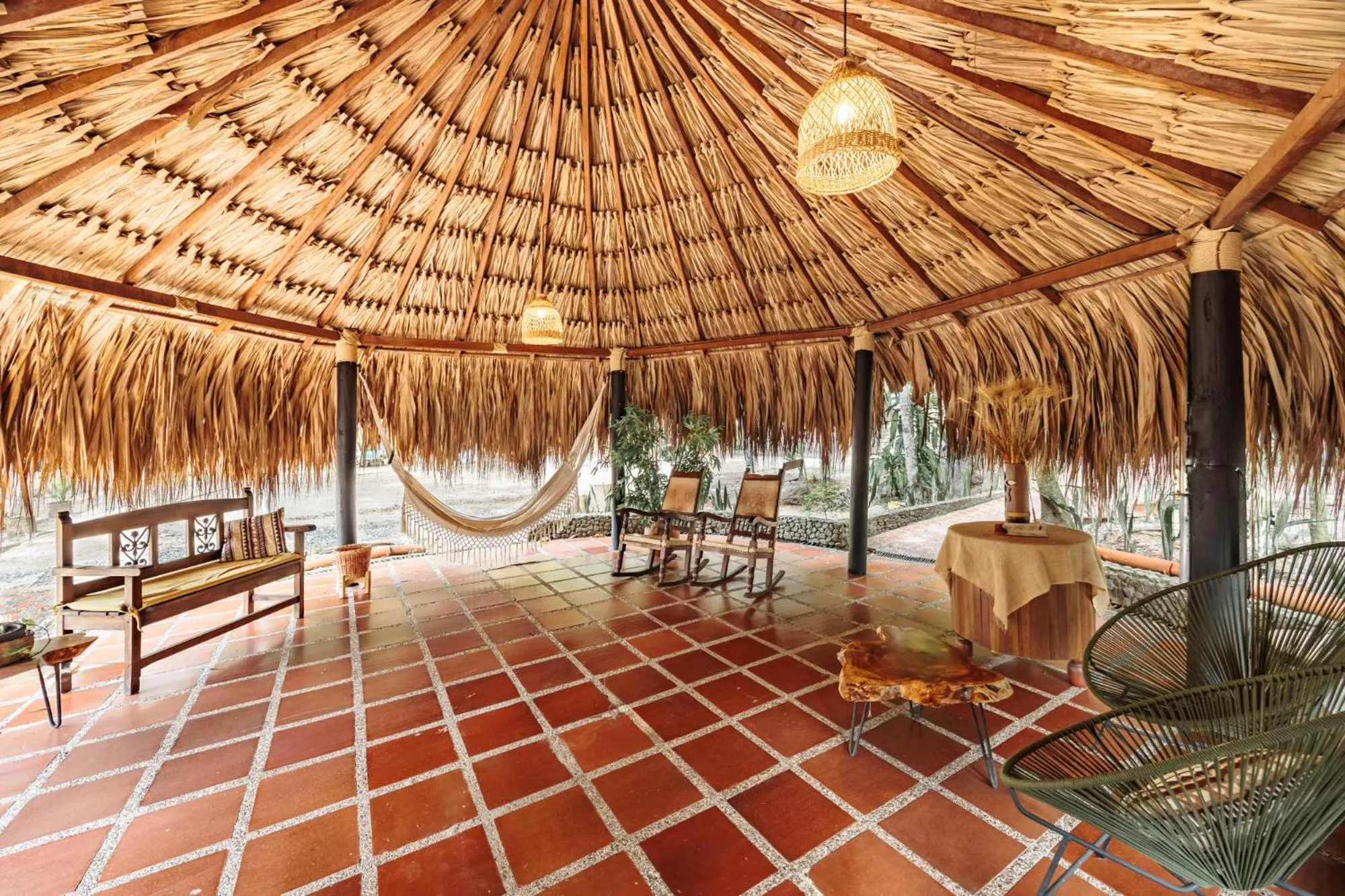 Living room in Hotel Quimbaya