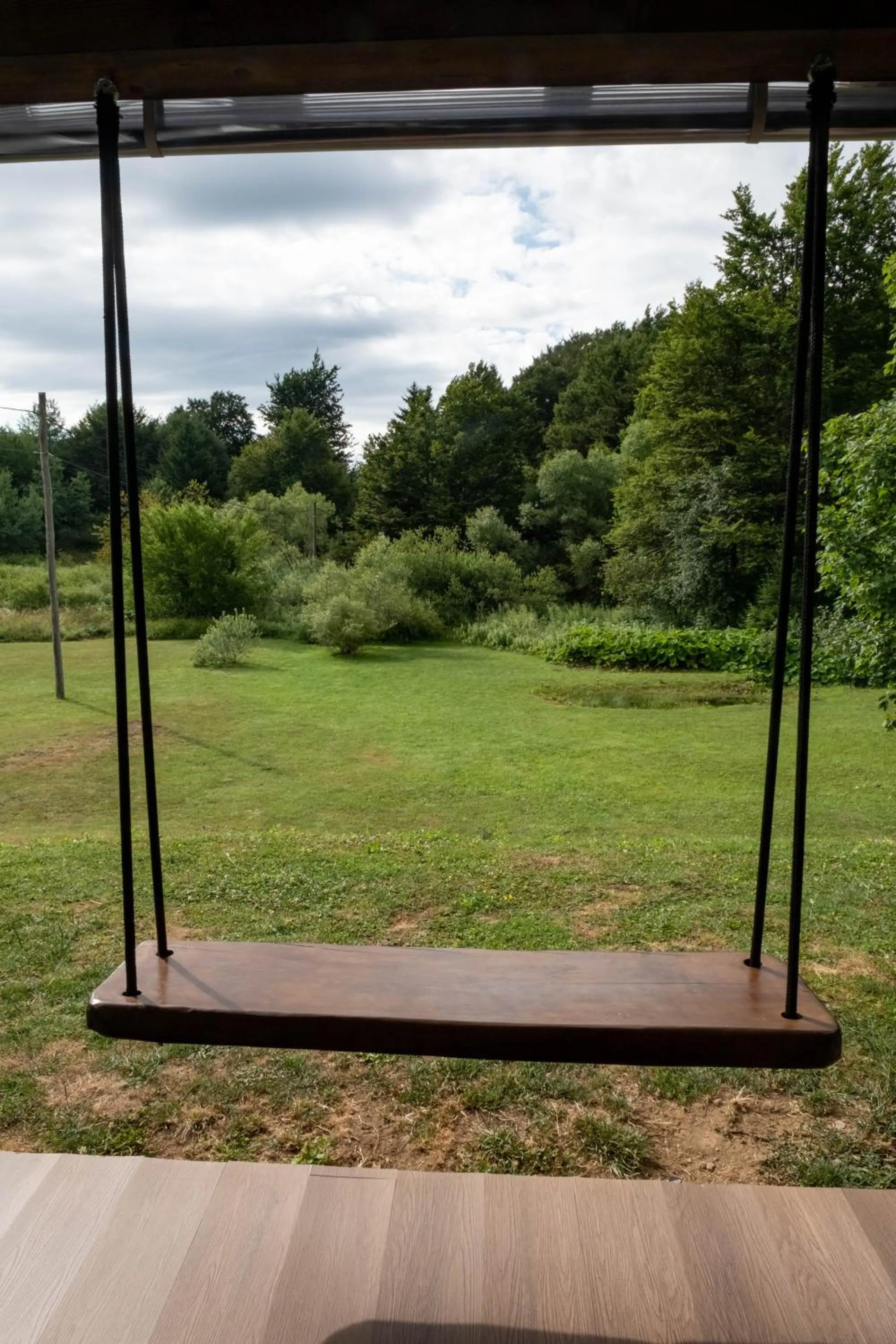 Inner courtyard view in Plitvice Inn