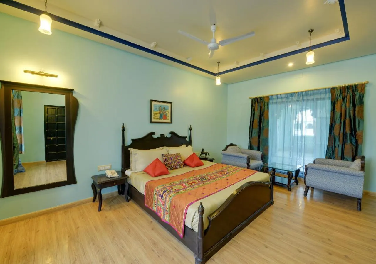 Bedroom, Bed in jüSTa Lake Nahargarh Palace, Chittorgarh