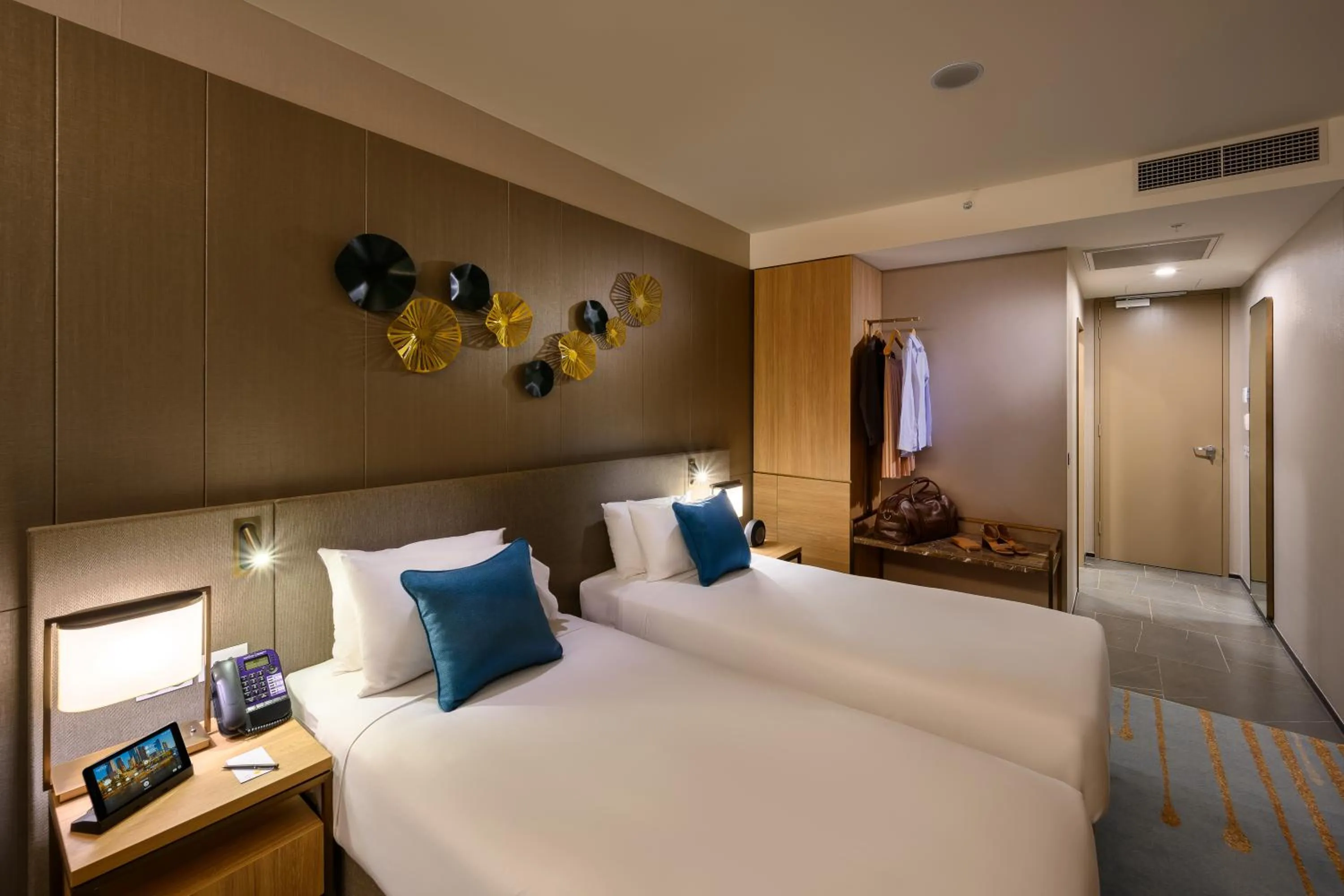 Bed in Novotel Melbourne Central