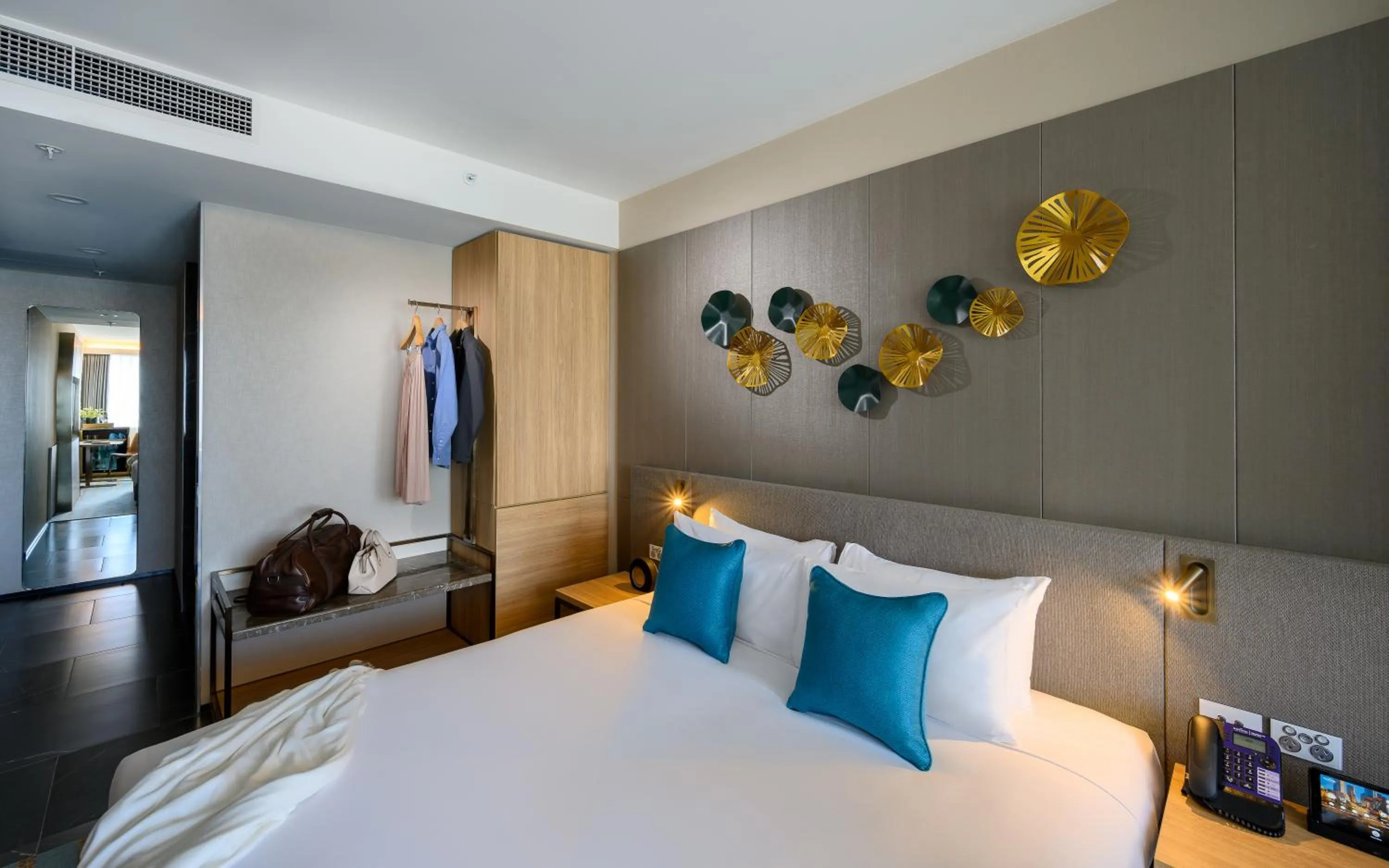 Bed in Novotel Melbourne Central