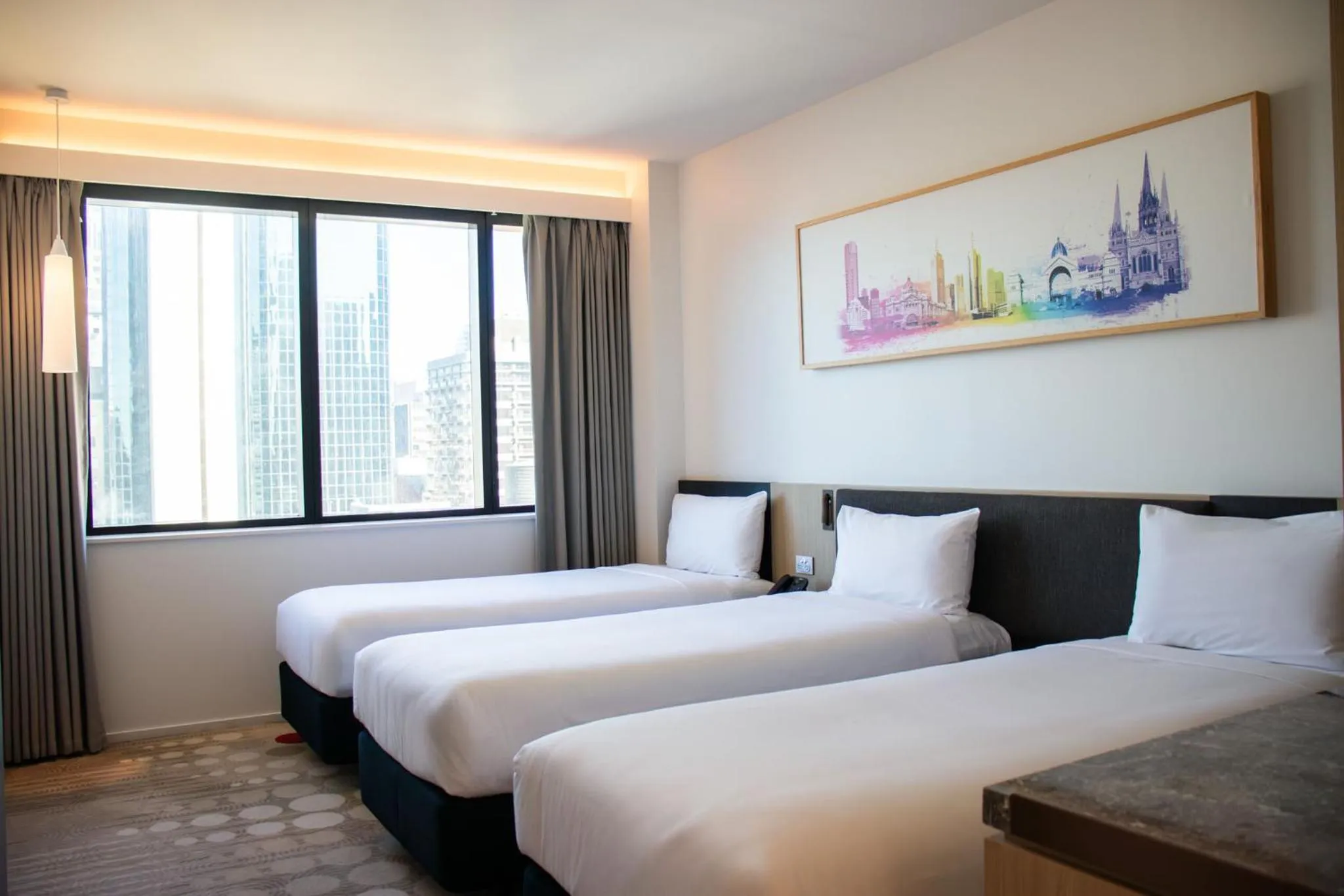 Bed in ibis Melbourne Central