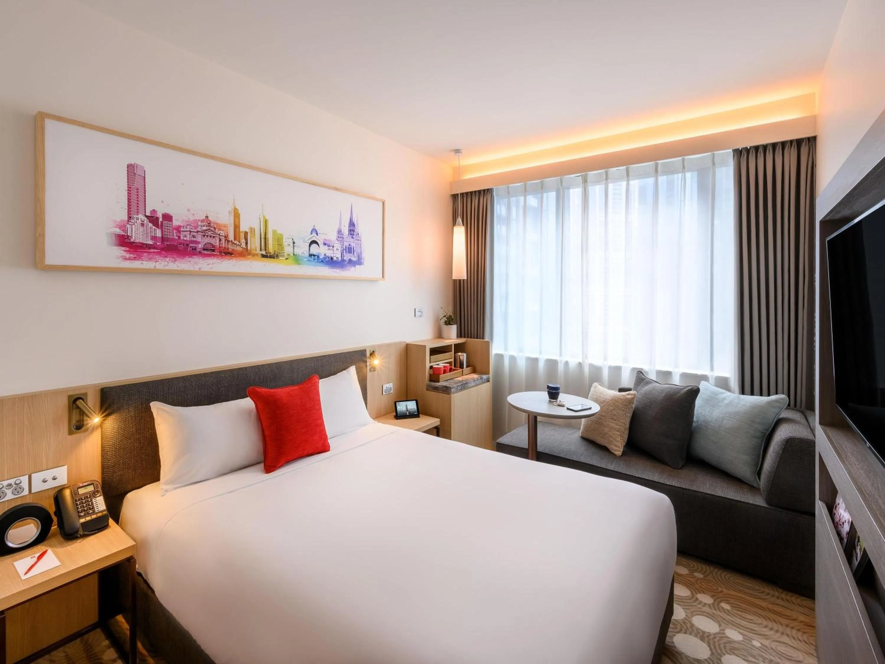 Bedroom, Bed in ibis Melbourne Central