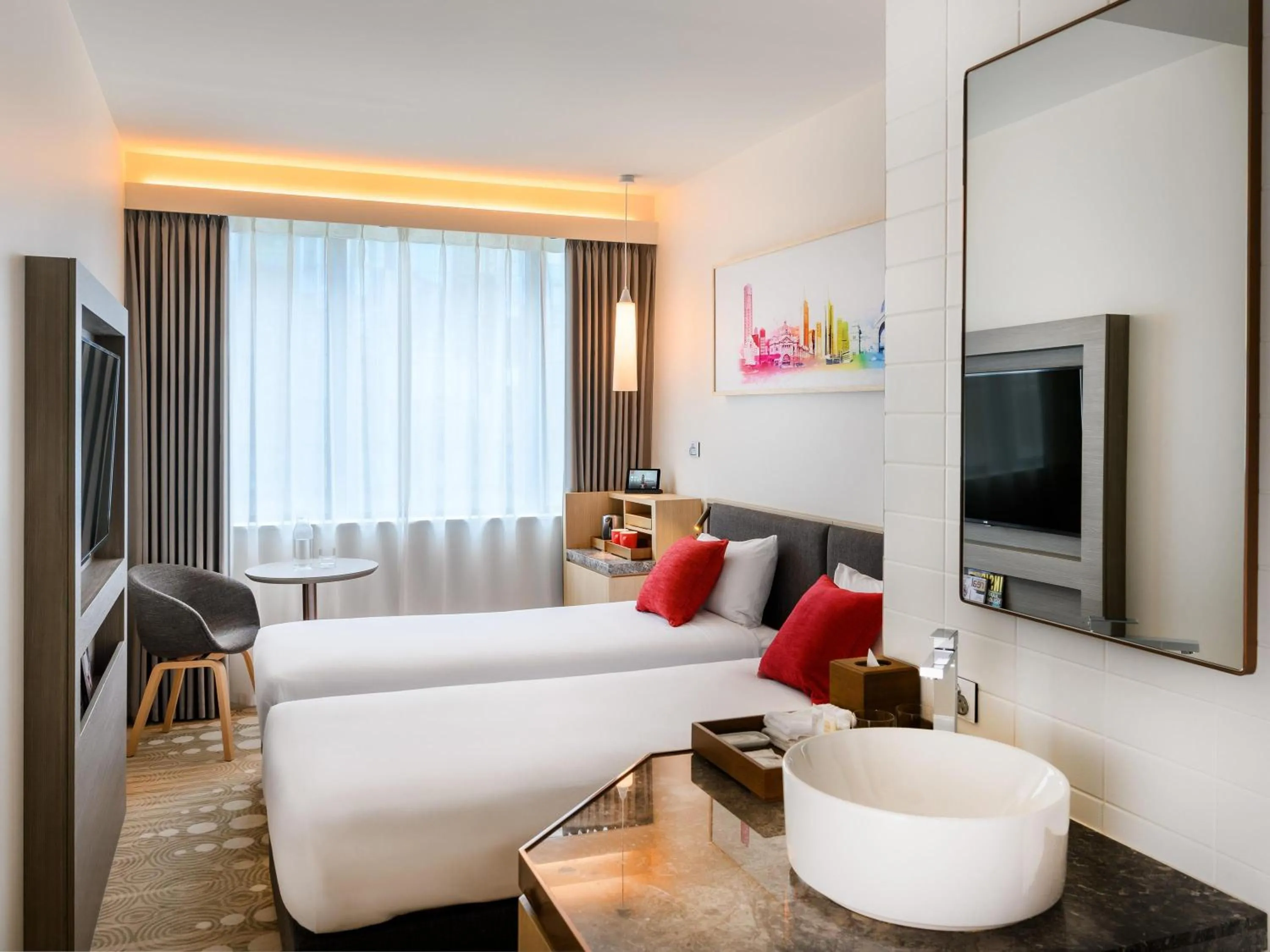 Bedroom in ibis Melbourne Central