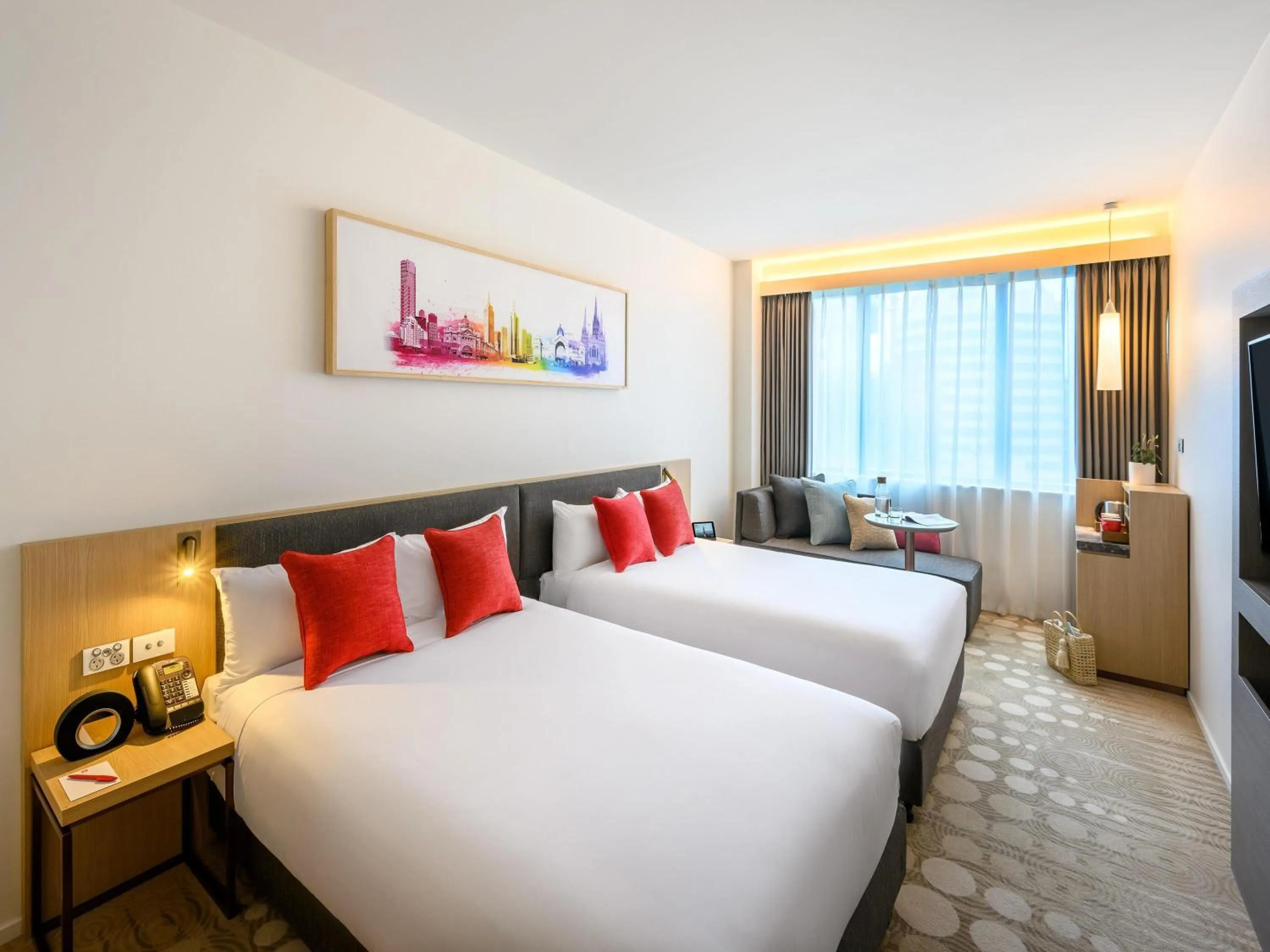 Bedroom, Bed in ibis Melbourne Central